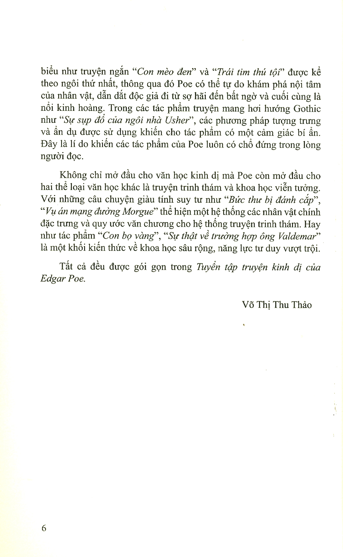 Tuyển Tập Truyện Kinh Dị Của Edgar Poe - Ảnh 6