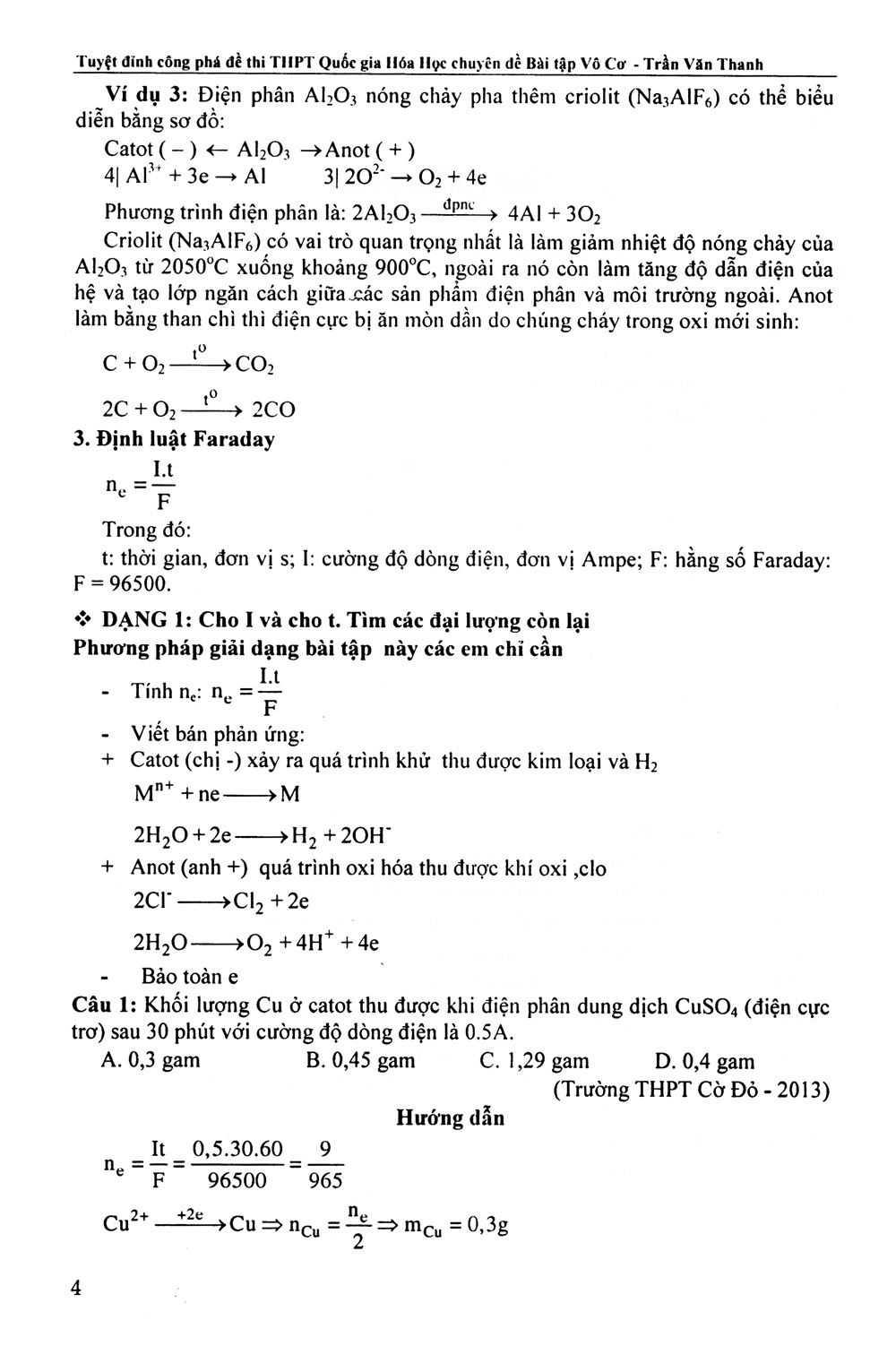 tuyệt đỉnh công phá đề thi thpt quốc gia hóa học chuyên đề bài tập vô cơ - Ảnh 7