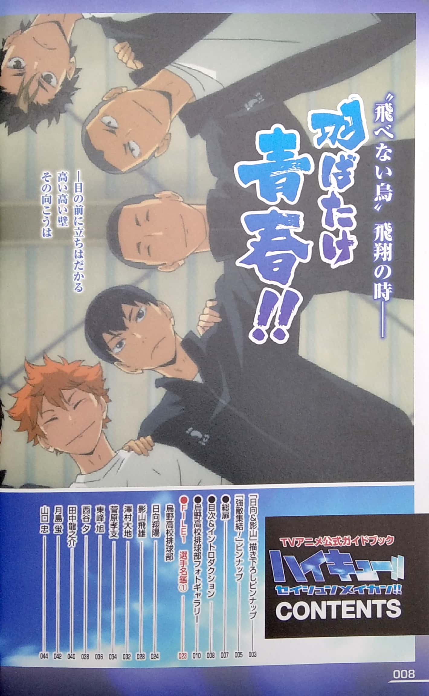 tvアニメ公式ガイドブック ハイキュー!! セイシュンメイカン!! - tv anime official guidebook haikyu !! - Ảnh 3