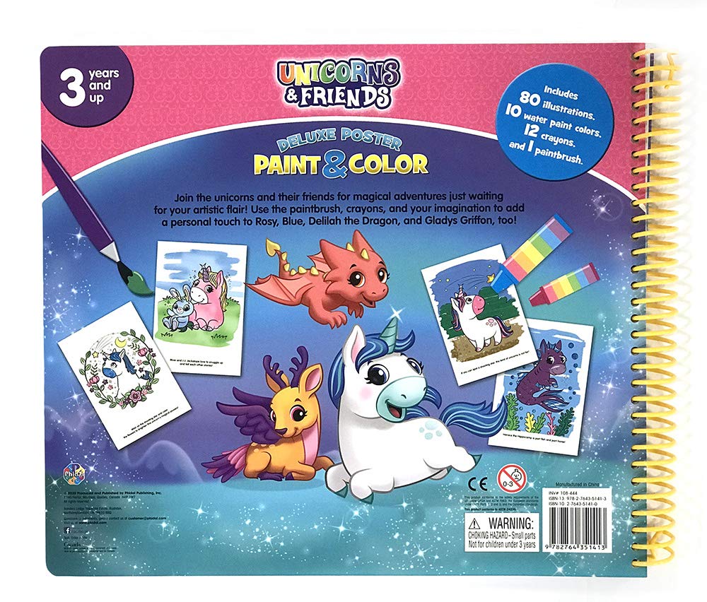 unicorns & friends deluxe poster paint & color - Ảnh 3