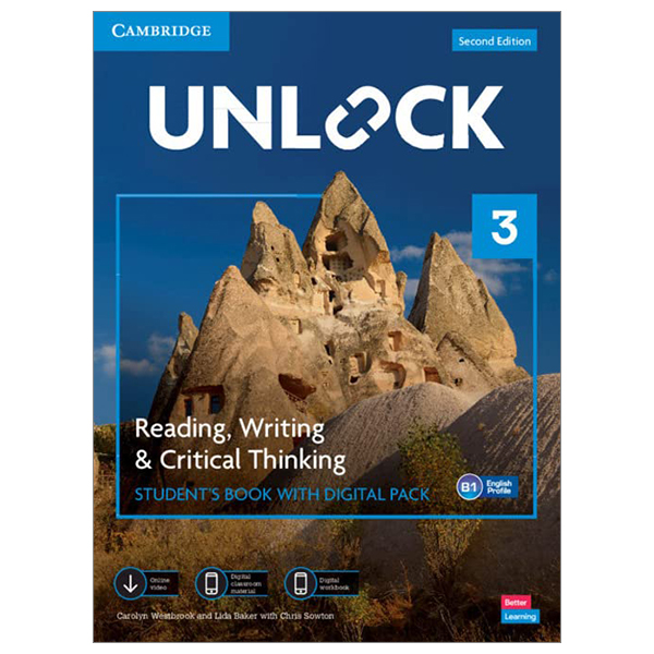 unlock level 3 reading, writing and critical thinking student's book with digital pack