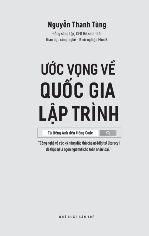 ước vọng về quốc gia lập trình - từ tiếng anh đến tiếng code - Ảnh 3