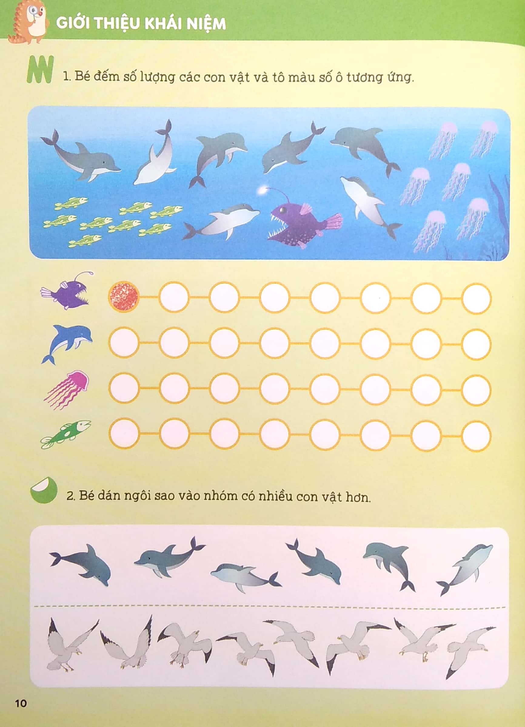 ươm mầm giỏi toán từ mẫu giáo - mẫu giáo 3 - làm quen với số tự nhiên trong phạm vi 10 - Ảnh 5