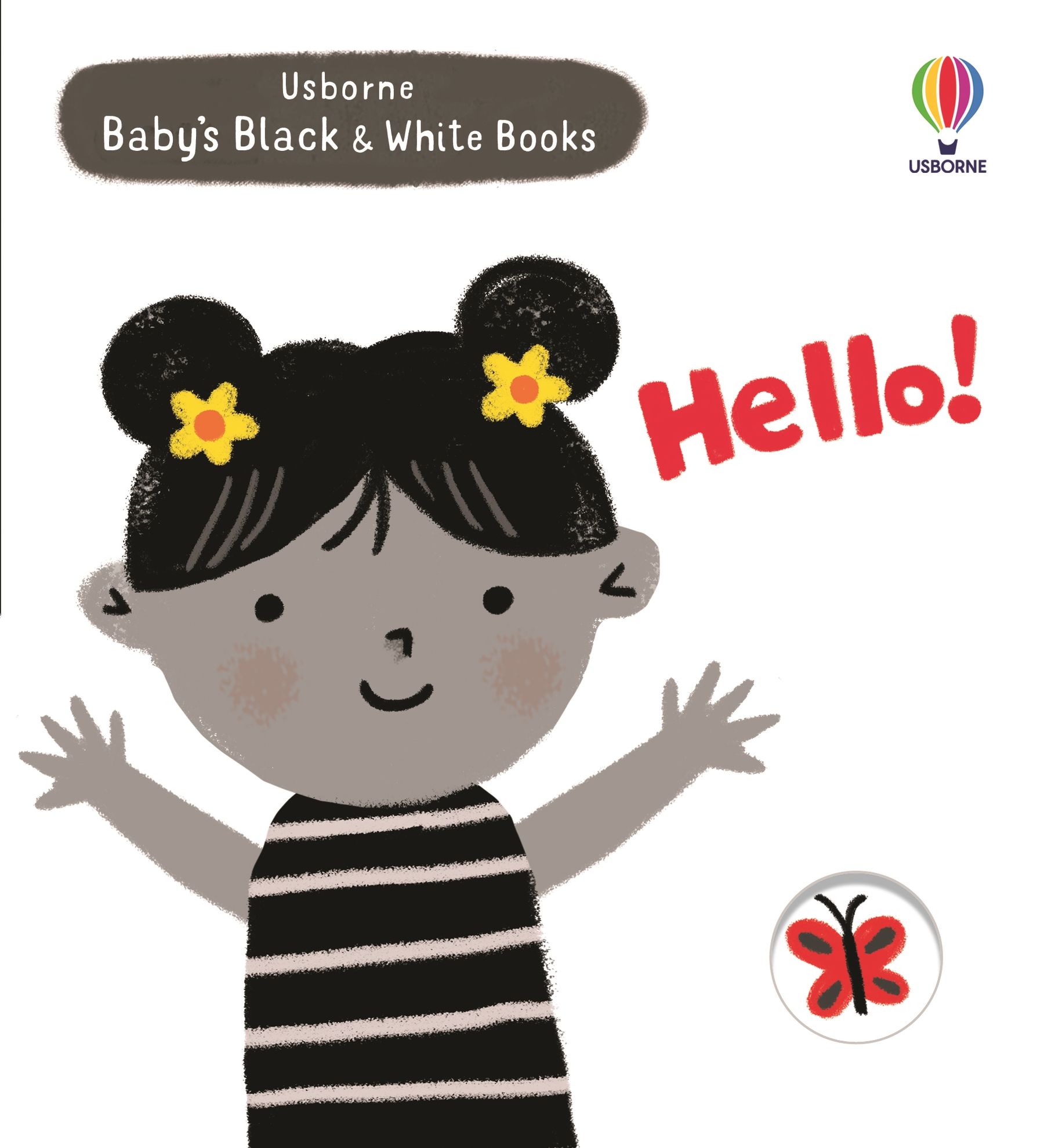 usborne baby's black and white books: hello! - Ảnh 2