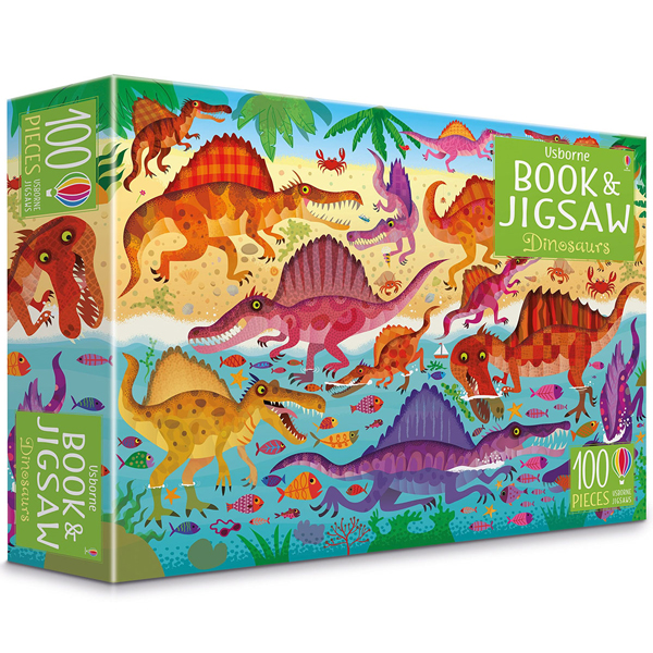 usborne book and jigsaw dinosaurs - Ảnh 2