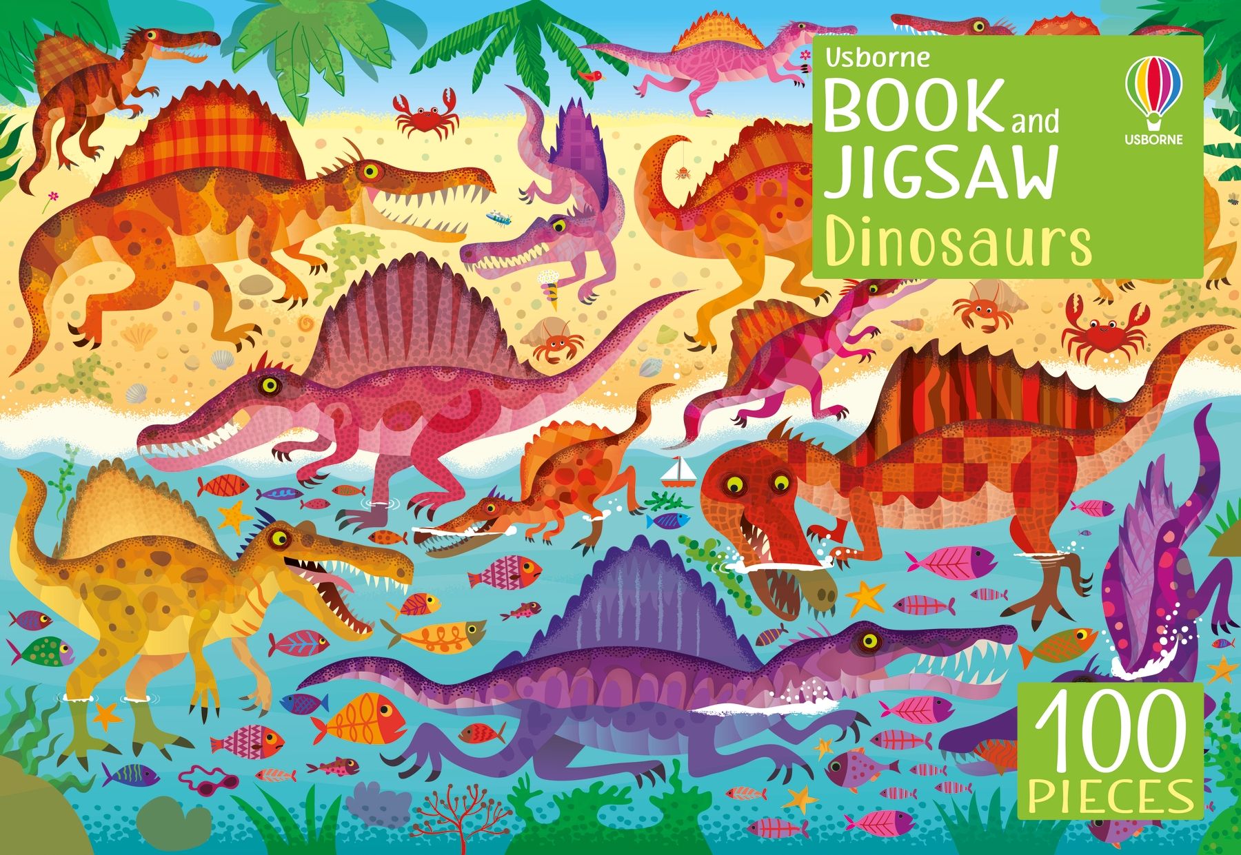 usborne book and jigsaw dinosaurs - Ảnh 3