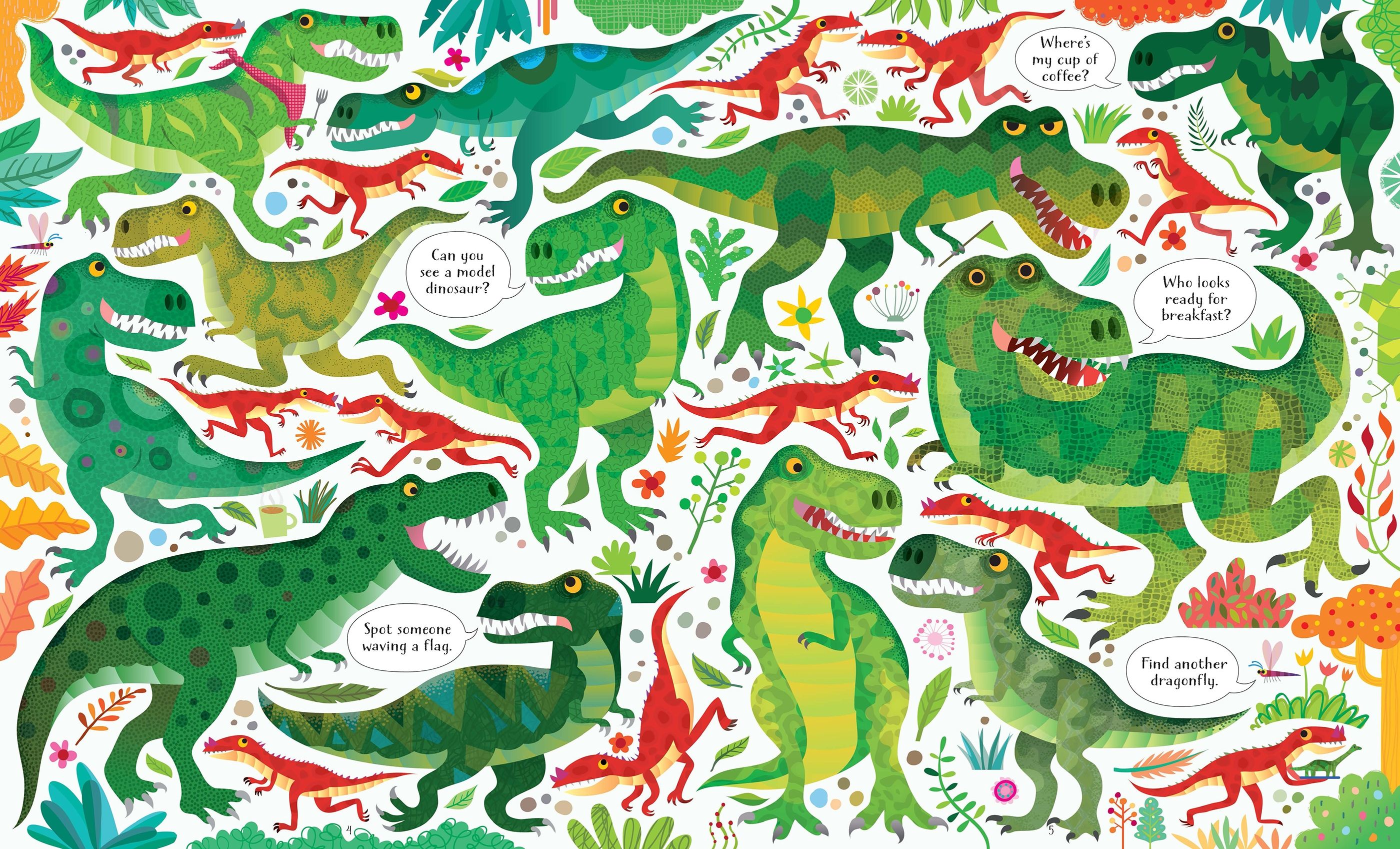usborne book and jigsaw dinosaurs - Ảnh 5
