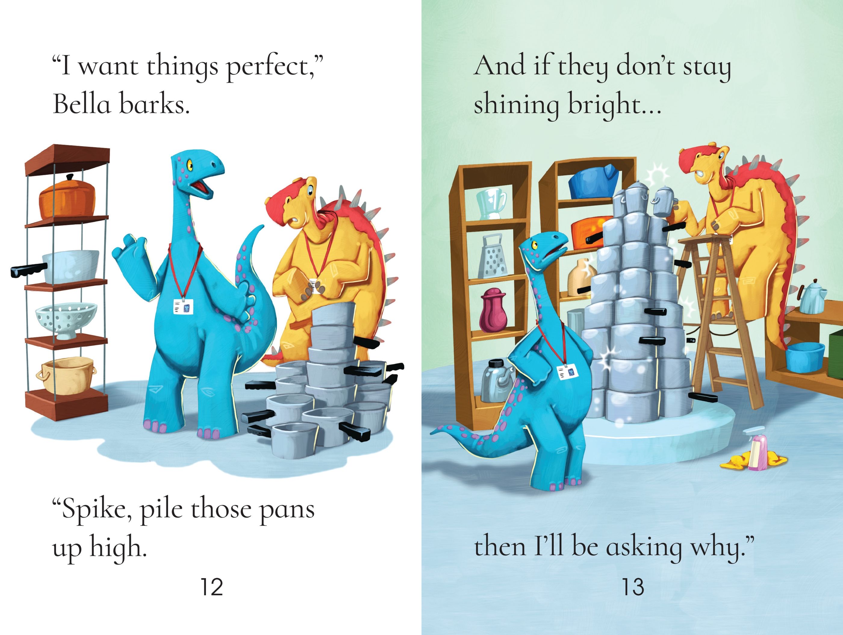 usborne dinosaur tales first reading level 3: the dinosaur who ran the store - Ảnh 4