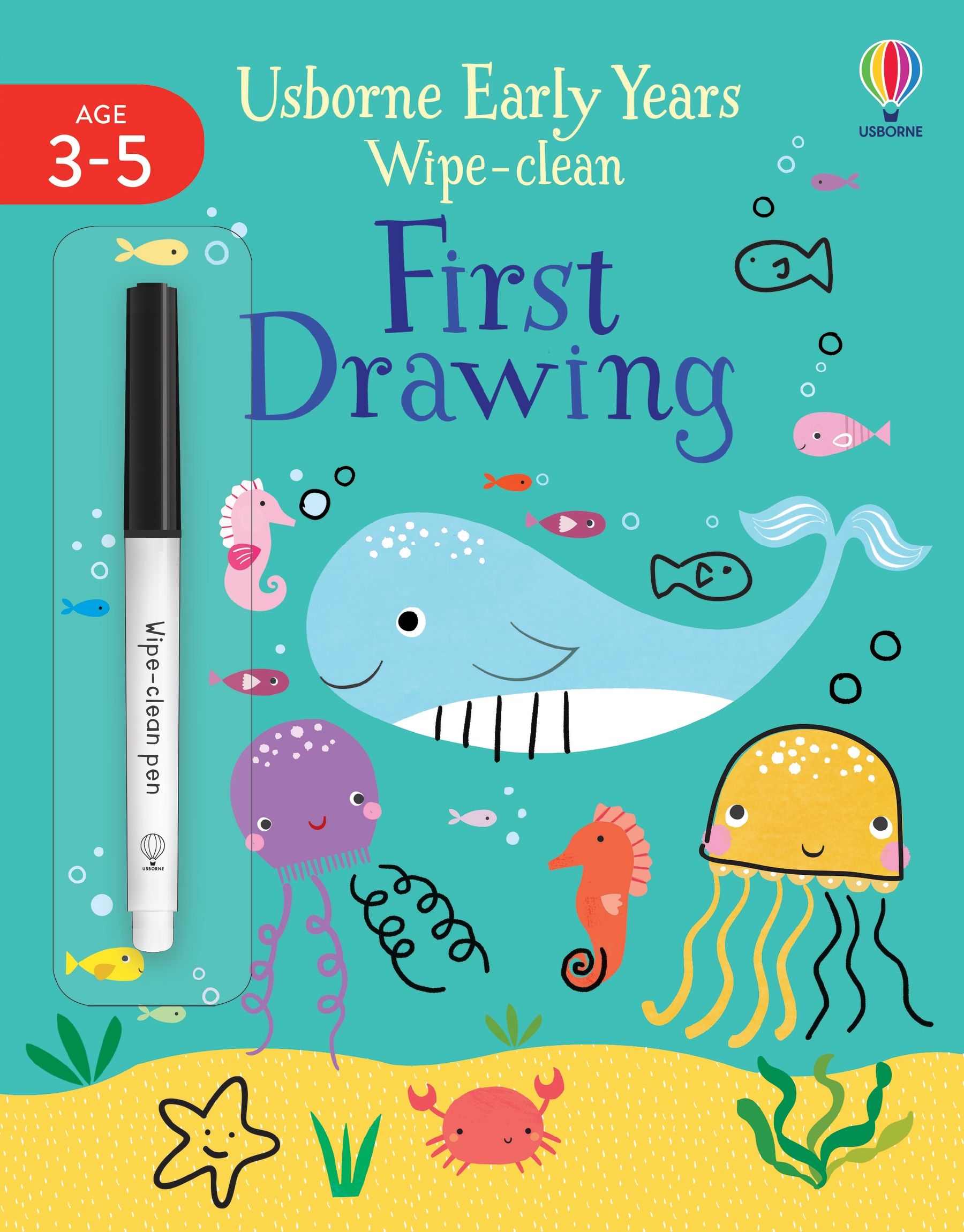 usborne early years wipe-clean first drawing - Ảnh 2