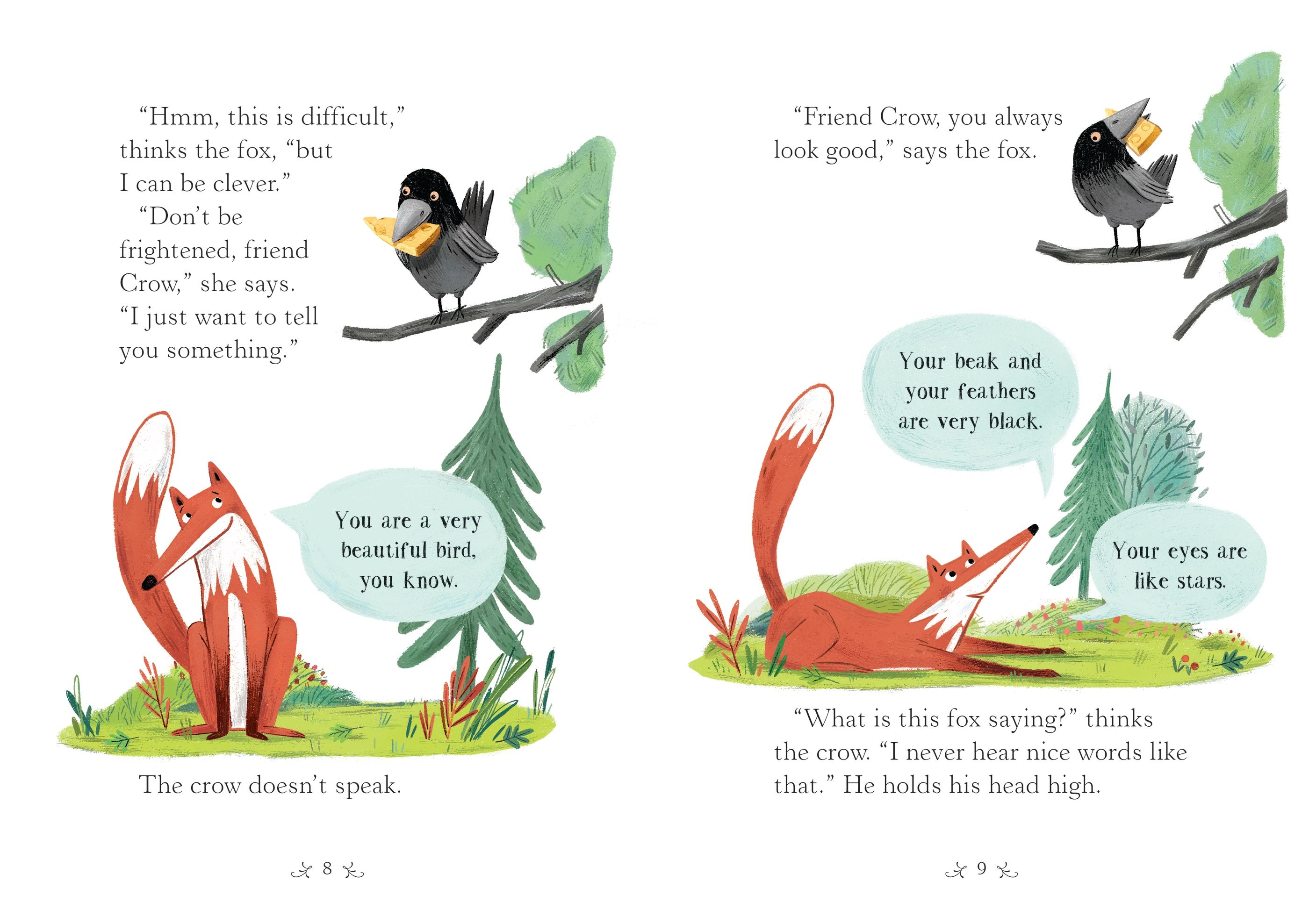 usborne english readers starter level: the fox and the crow - Ảnh 3