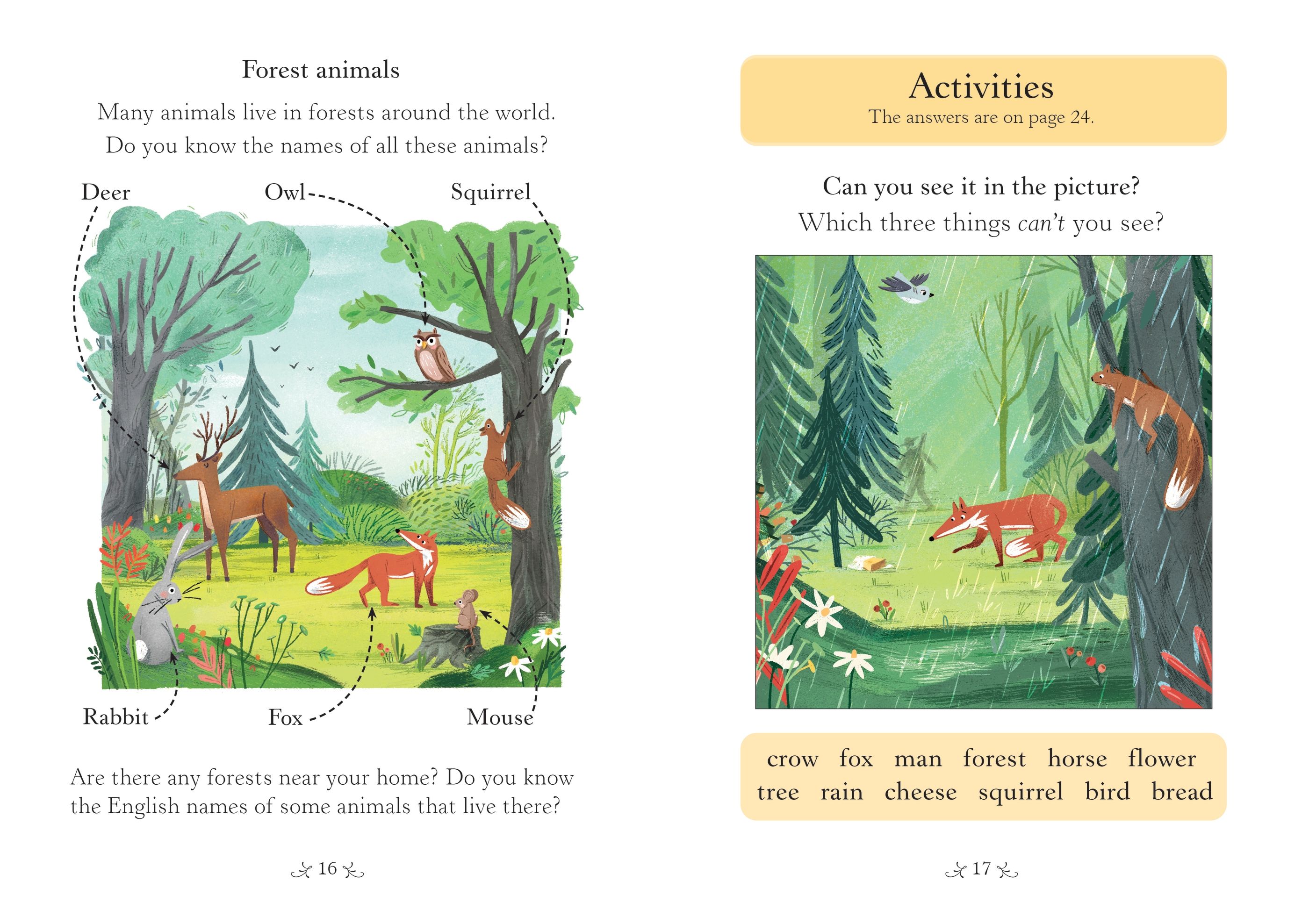 usborne english readers starter level: the fox and the crow - Ảnh 5