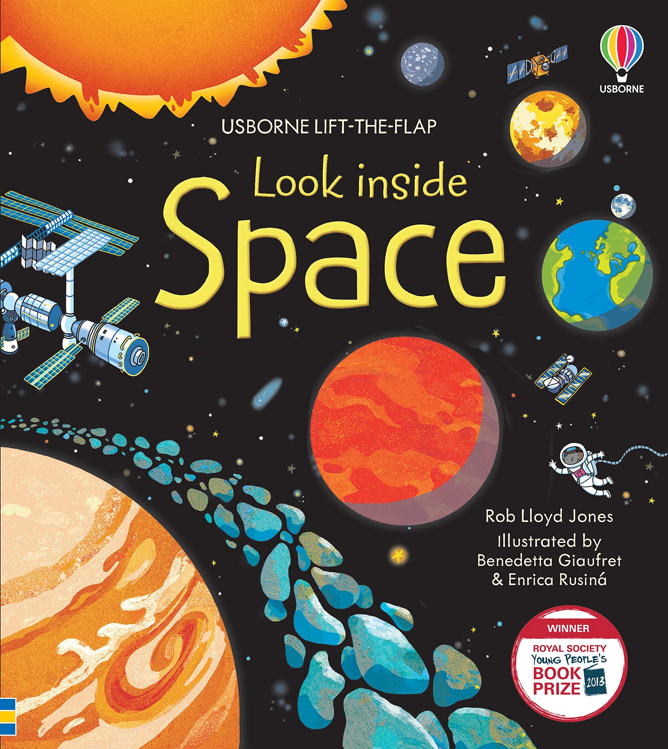 usborne lift-the-flap: look inside space - Ảnh 2