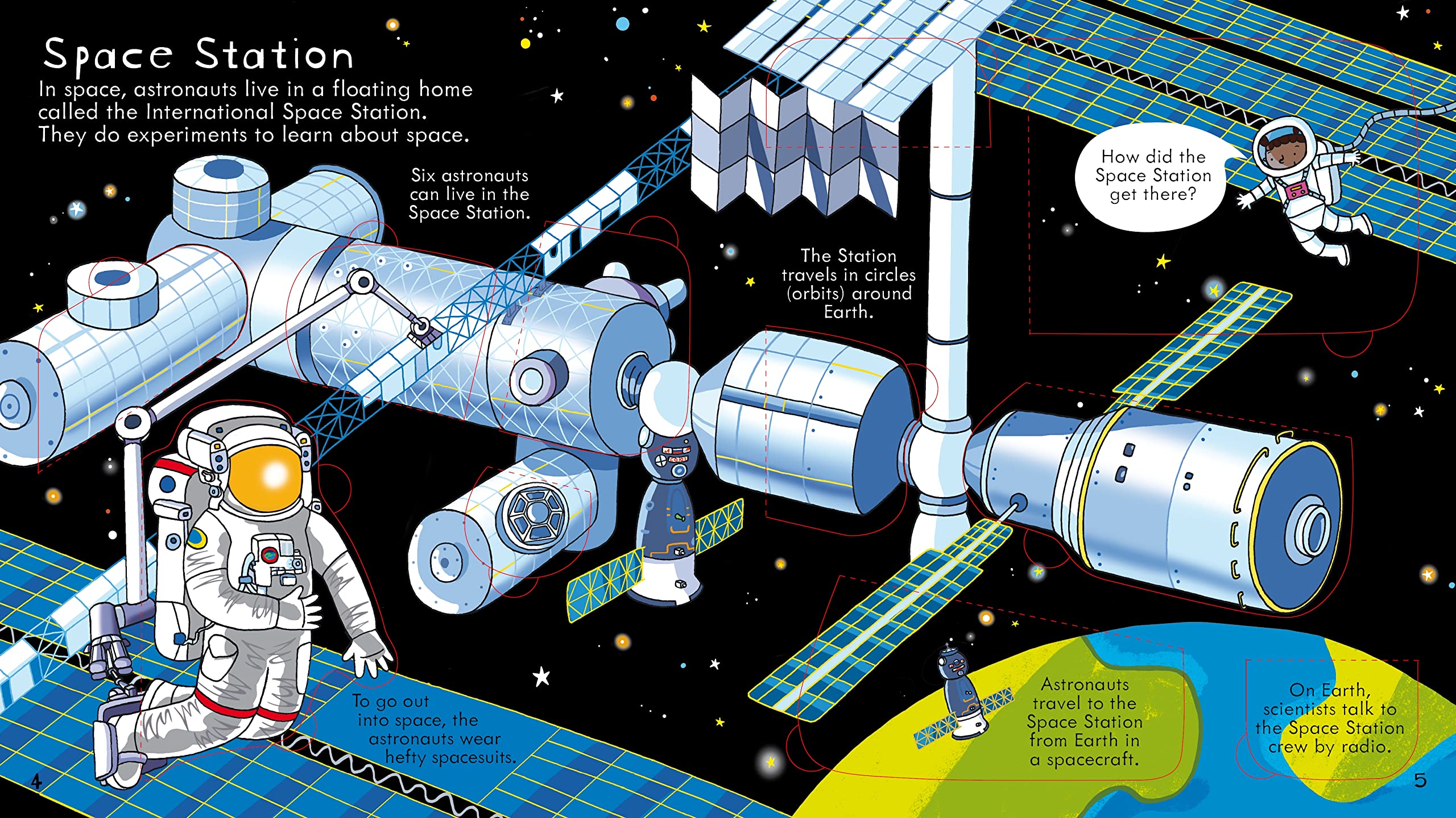 usborne lift-the-flap: look inside space - Ảnh 3