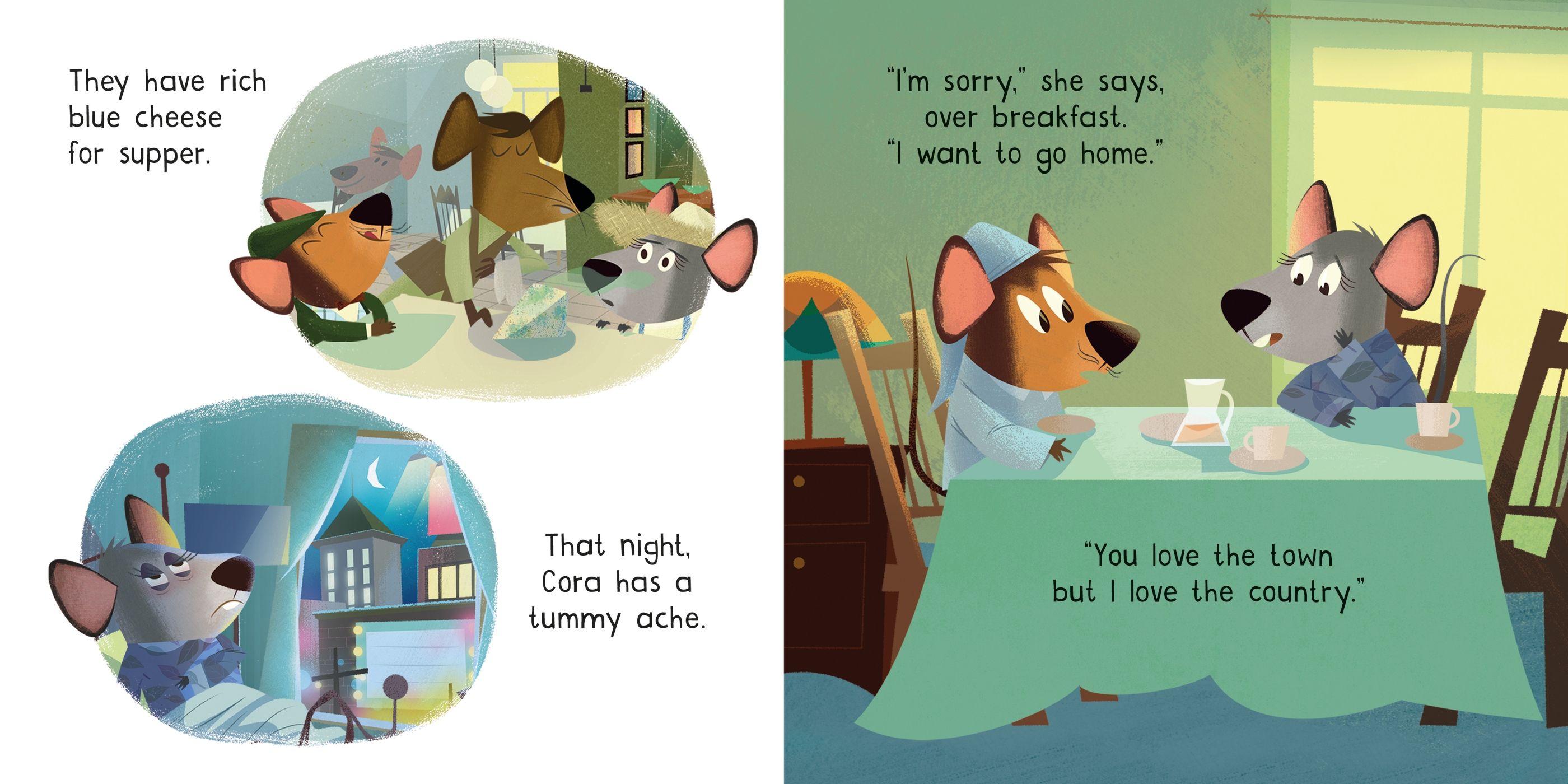 usborne little board books: the town mouse and the country mouse - Ảnh 5