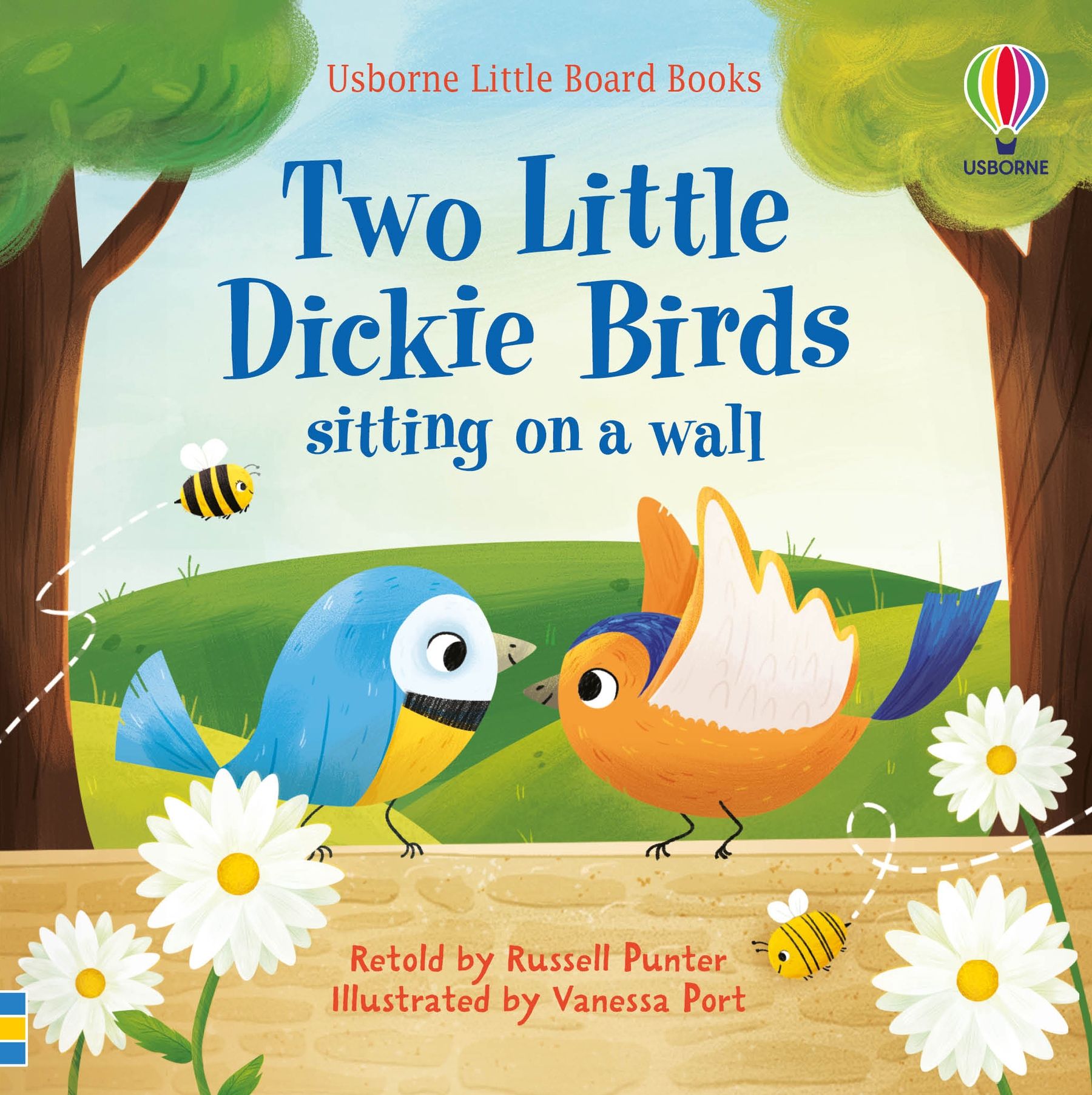 usborne little board books: two little dickie birds sitting on a wall - Ảnh 2