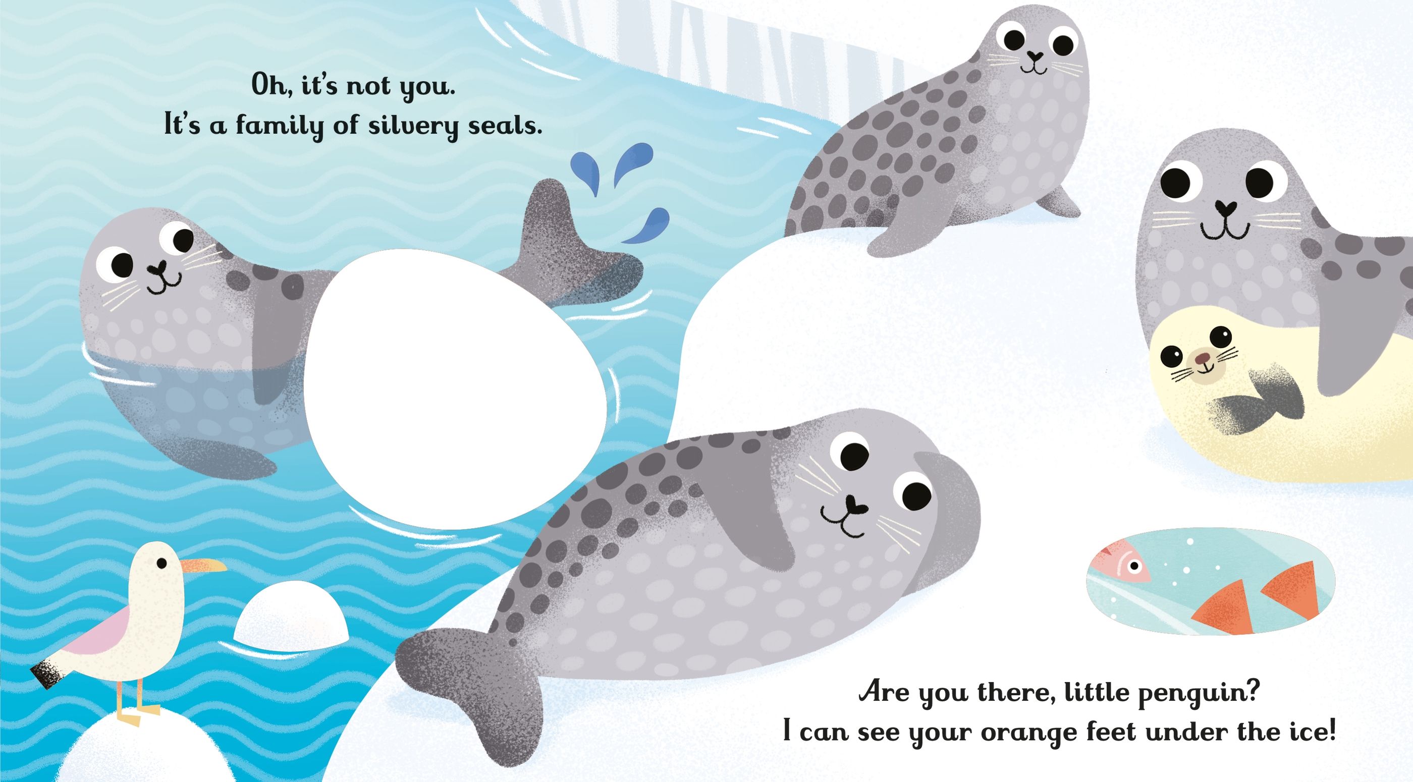 usborne little peep-through books: are you there little penguin? - Ảnh 3