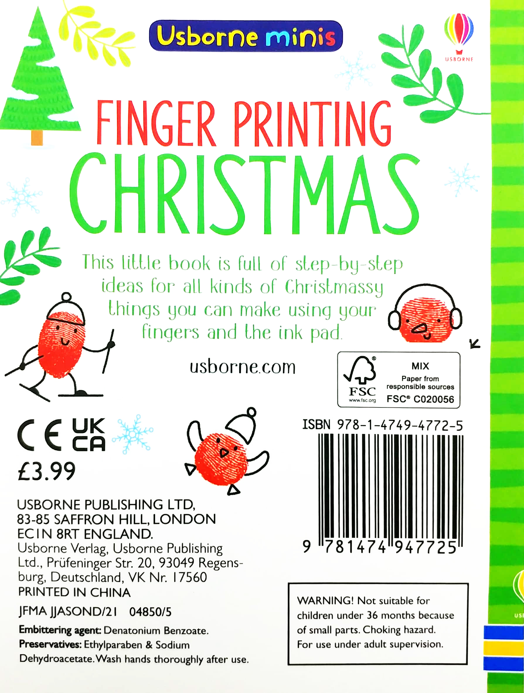 usborne minis: finger printing christmas - Ảnh 6