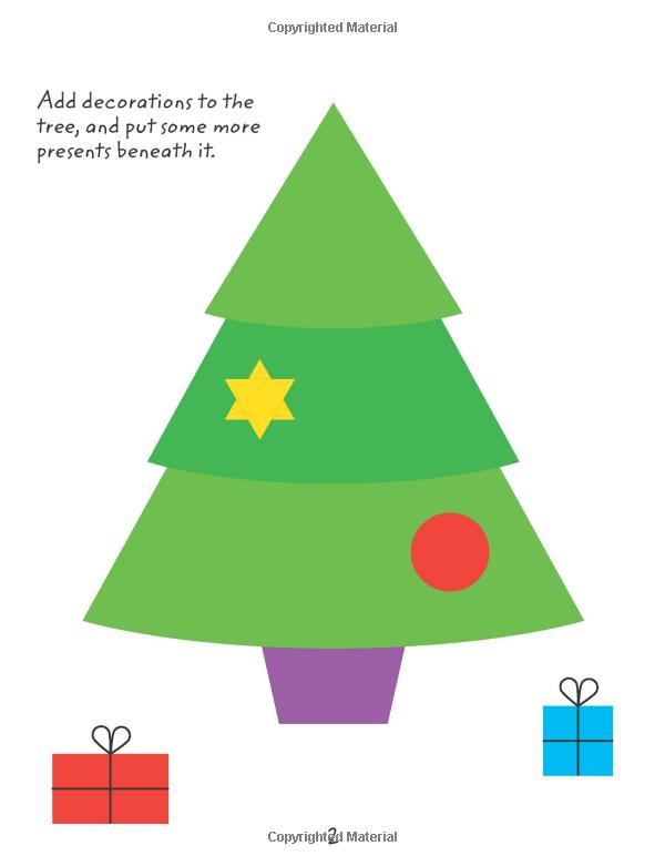 usborne minis: sticker shapes christmas - Ảnh 4