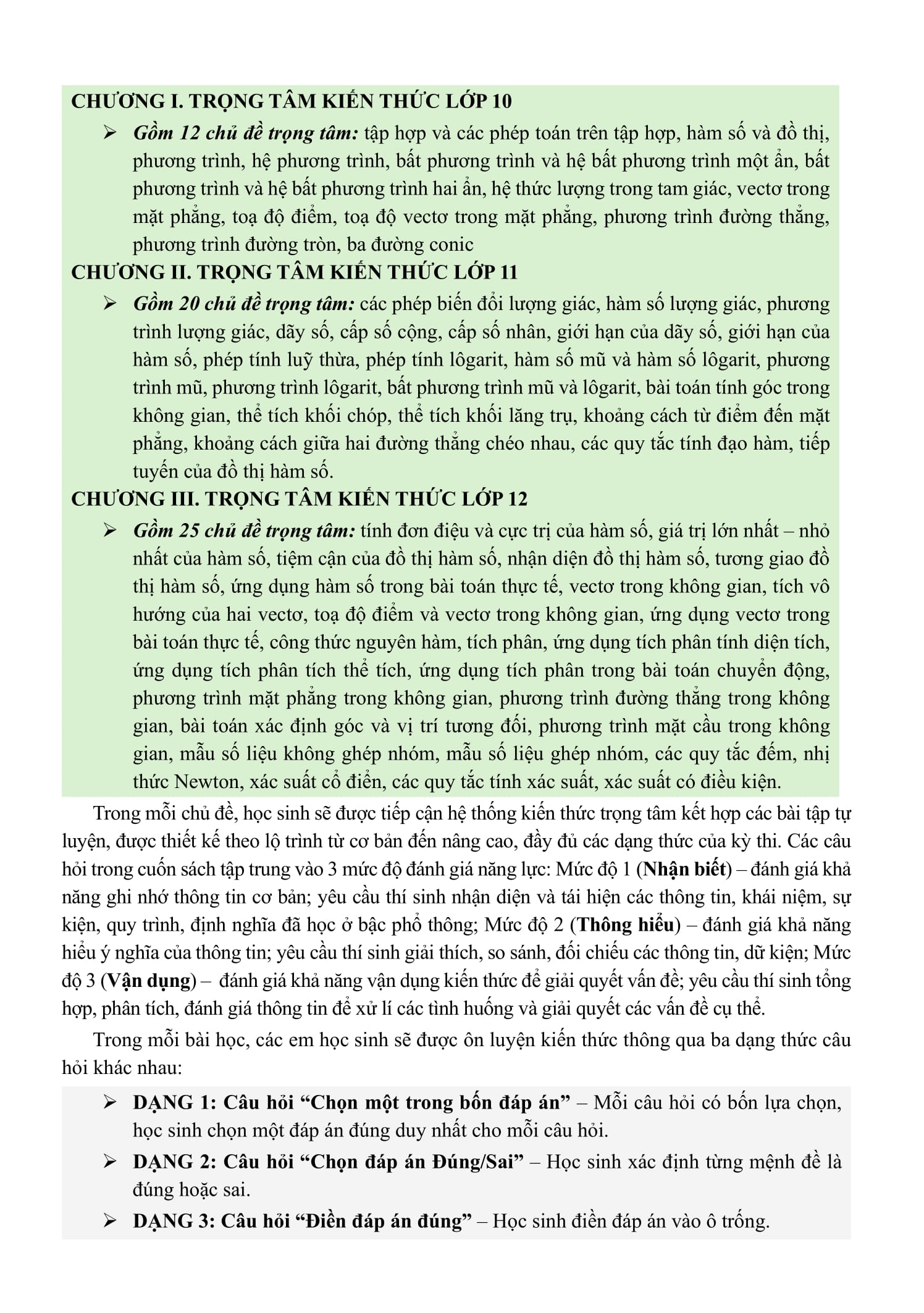 V-ACT HCM - Luyện Thi Đánh Giá Năng Lực Theo Cấu Trúc Đề Của Đại Học Quốc Gia TP. Hồ Chí Minh - Tổng Ôn Phần Toán Học - Ảnh 12