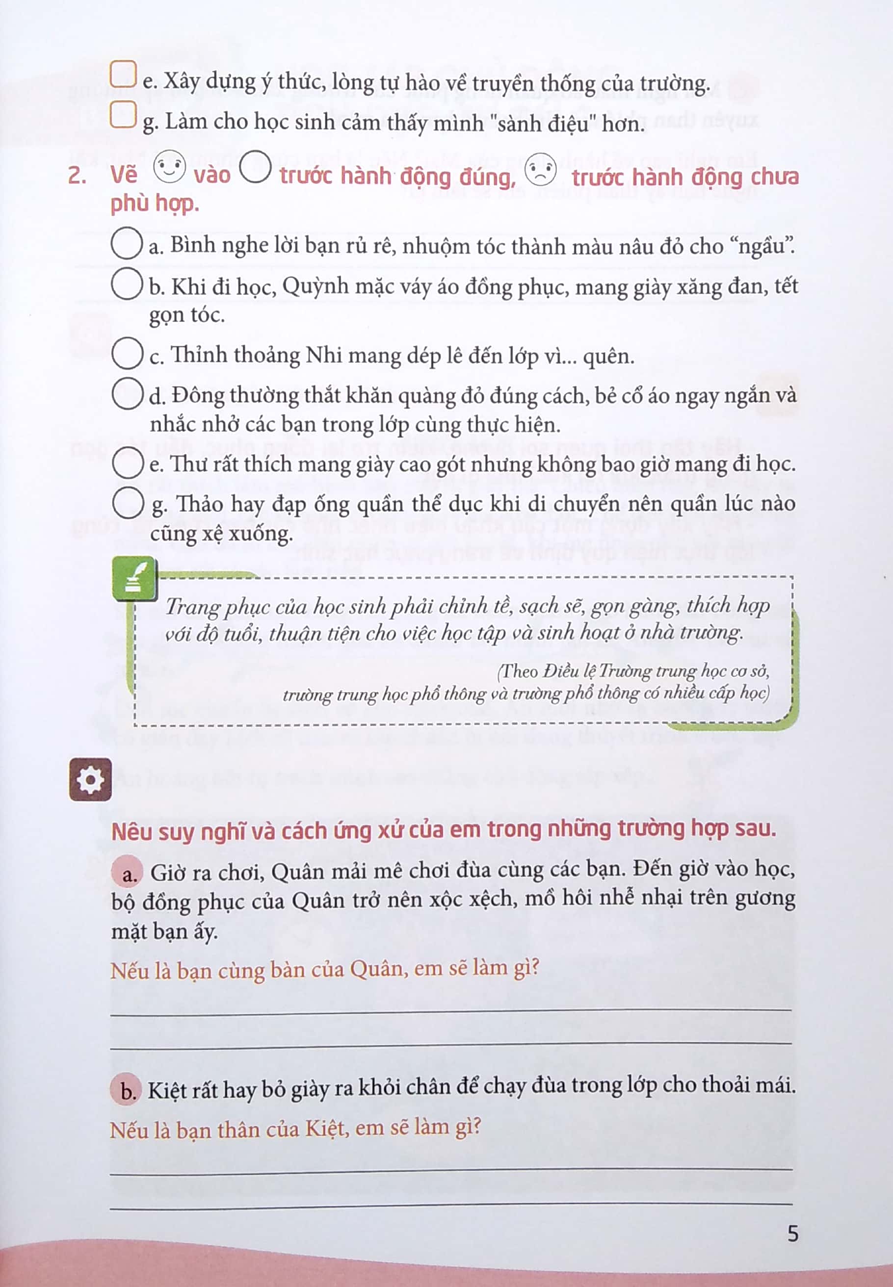 văn hóa học đường - lớp 6 (2020) - Ảnh 6