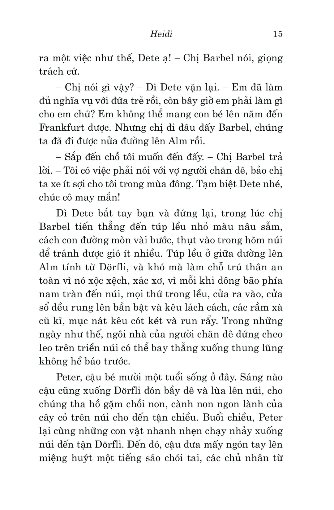 văn học cổ điển - heidi (tái bản 2023) - Ảnh 15