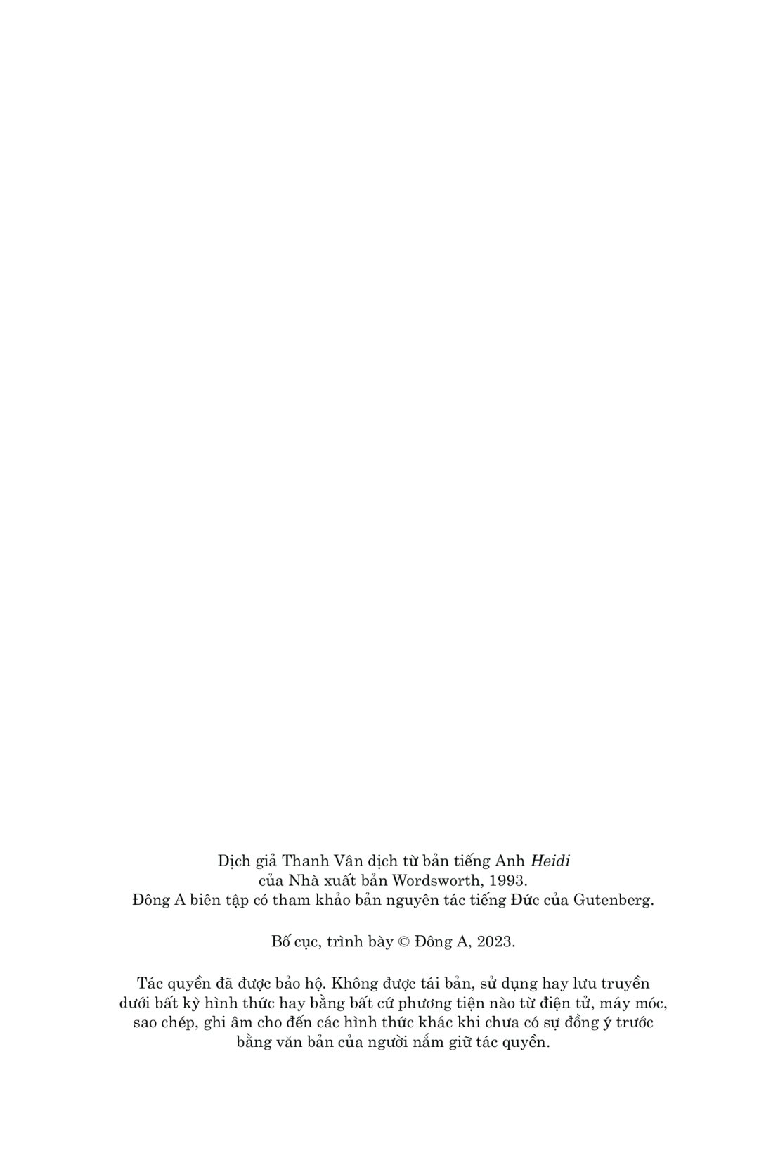 văn học cổ điển - heidi (tái bản 2023) - Ảnh 4