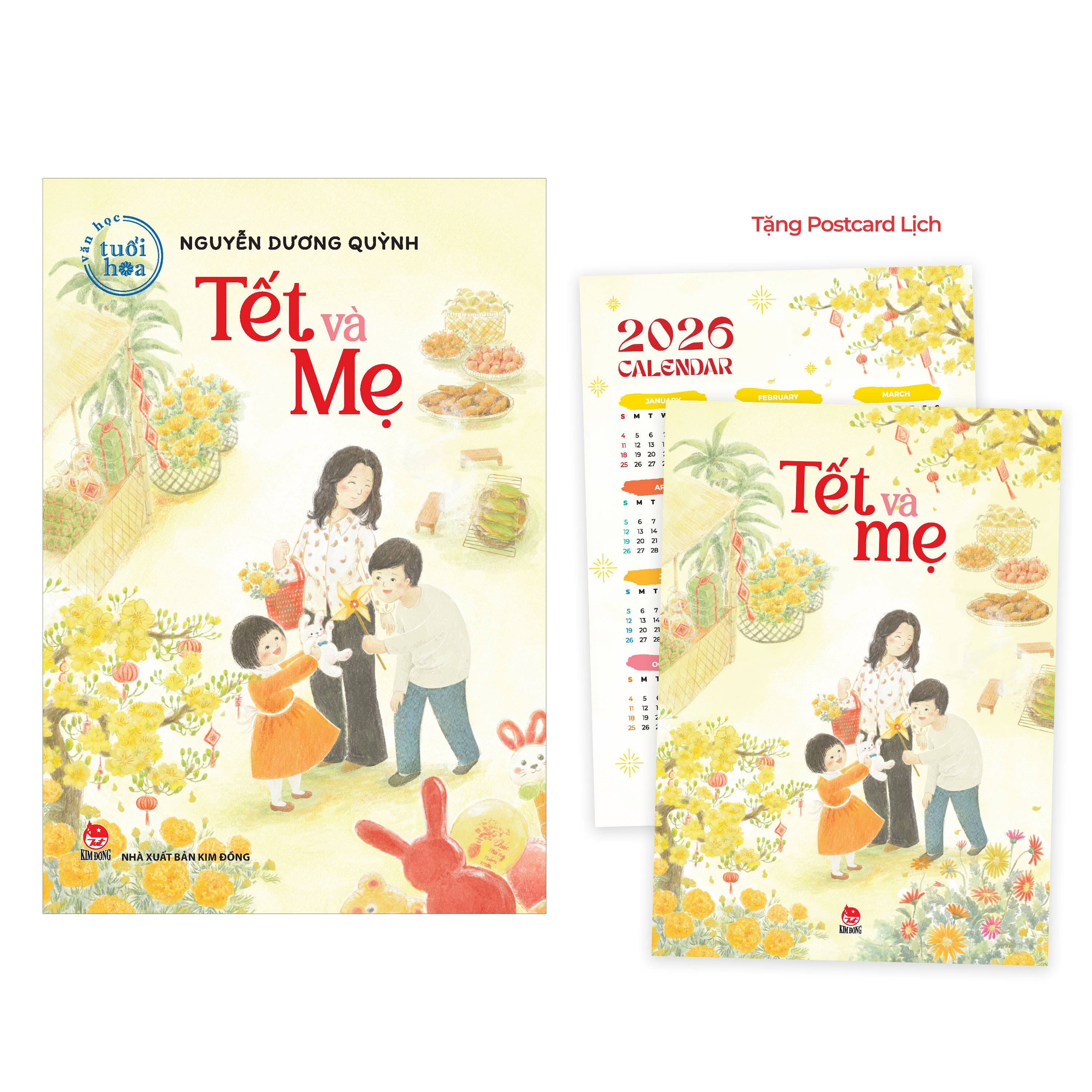 Van Hoc Tuoi Hoa - Tet Va Me - Tang Kem Postcard Lich - Ảnh 2