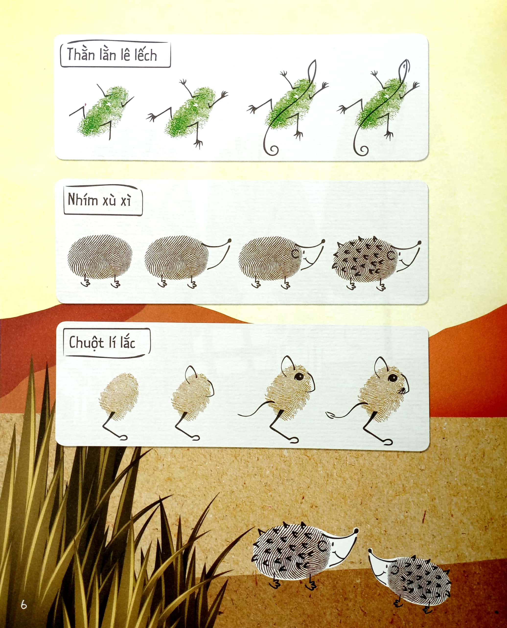 vân tay vui nhộn - tạo hình động vật - Ảnh 6