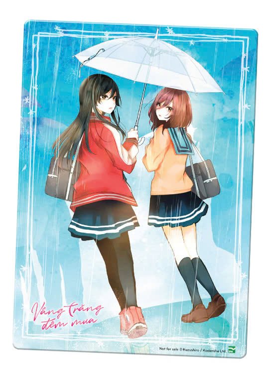 vầng trăng đêm mưa - tập 1 - bản sưu tầm - tặng kèm postcard + shikishi + móc khóa - Ảnh 3