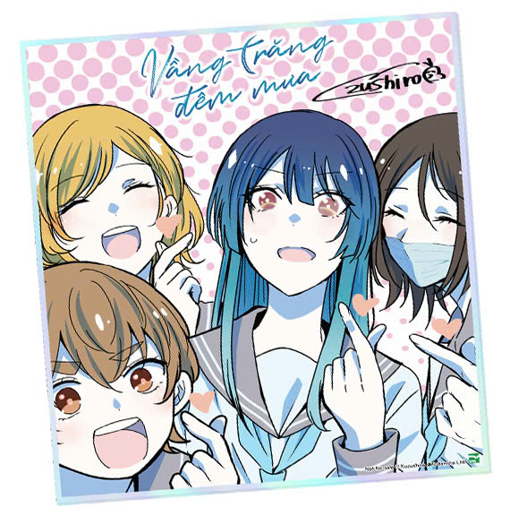 vầng trăng đêm mưa - tập 1 - bản sưu tầm - tặng kèm postcard + shikishi + móc khóa - Ảnh 4