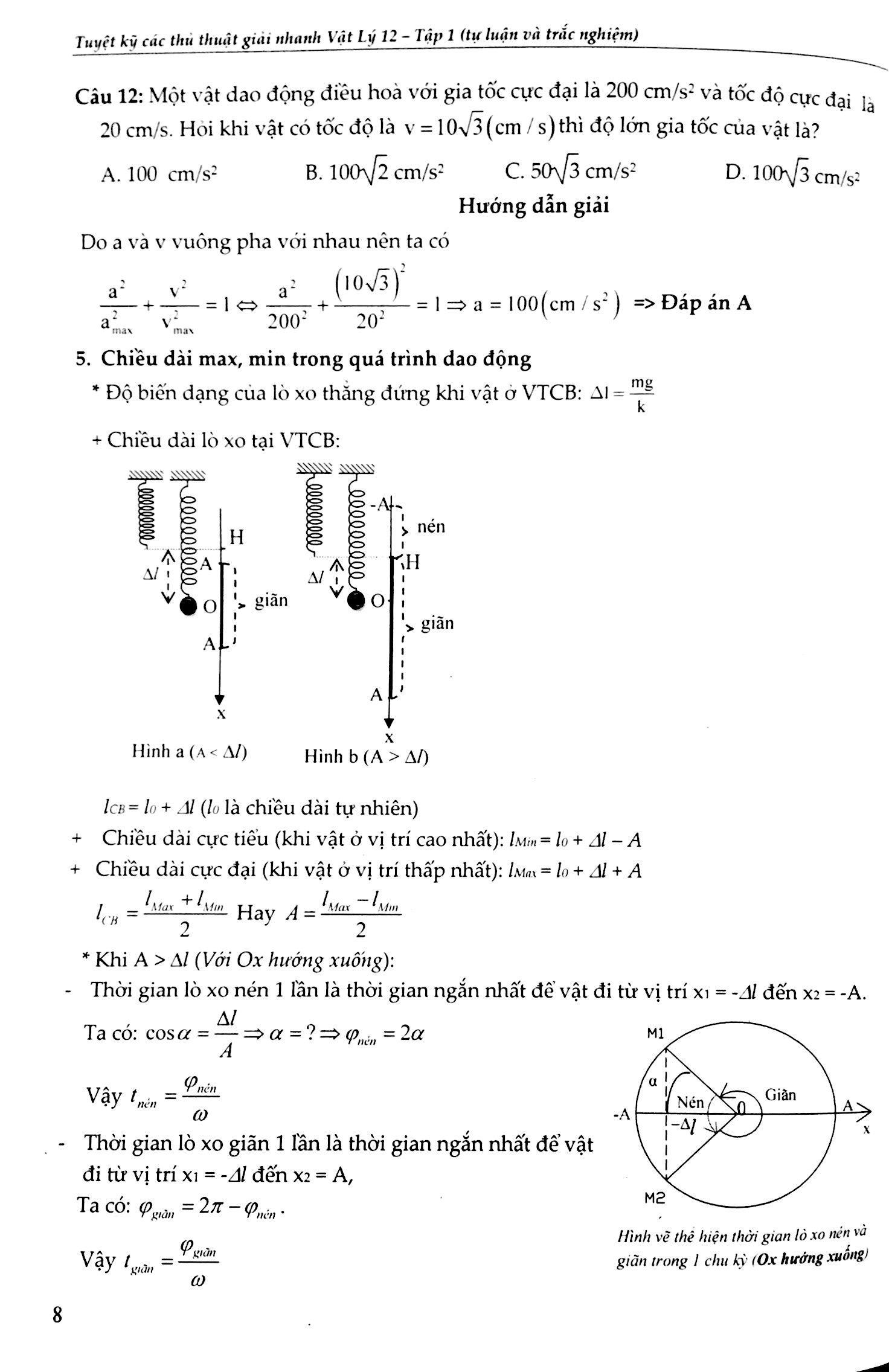 vật lý 12/1 - tuyệt kỹ các thủ thuật giải nhanh - Ảnh 8