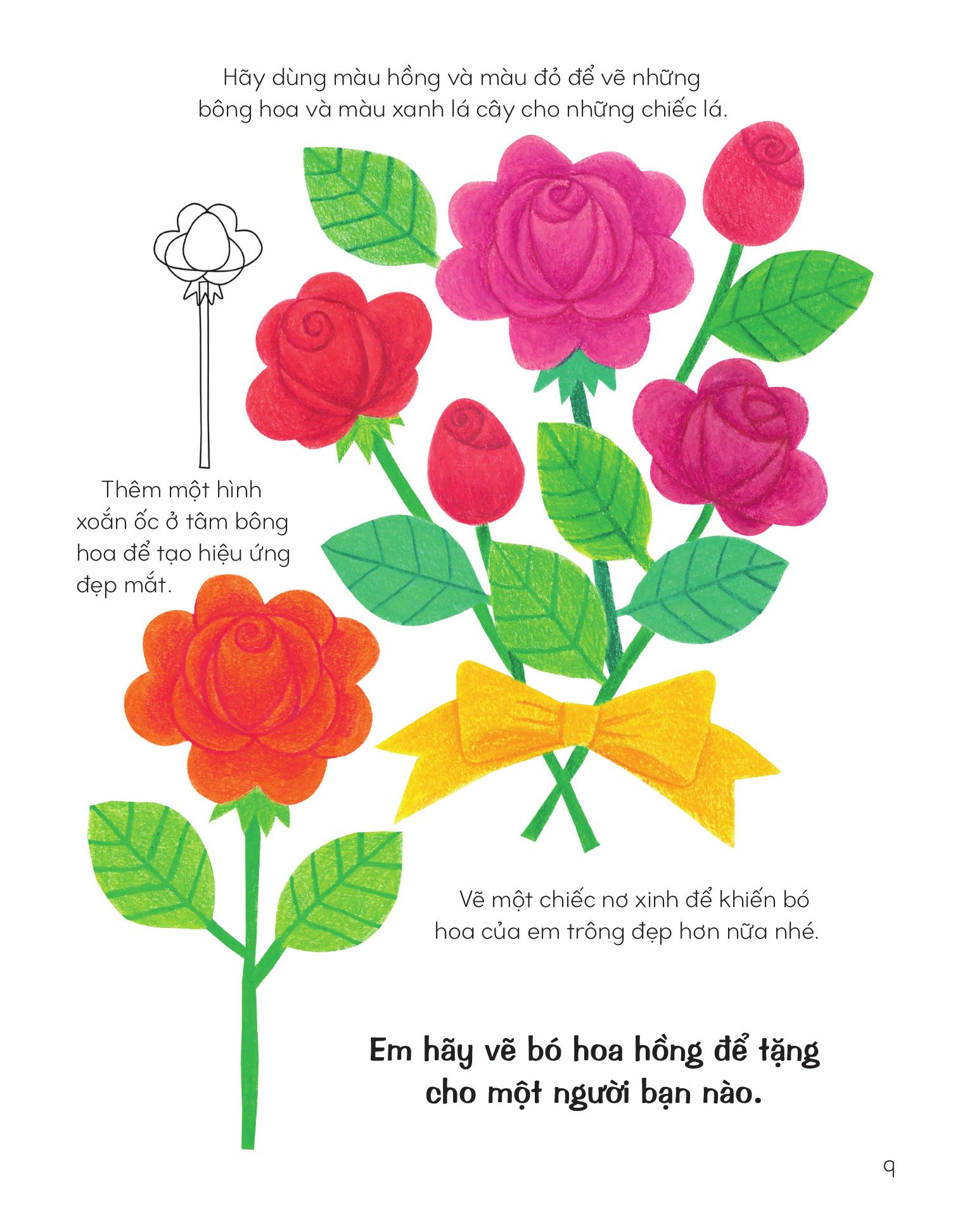 Vẽ Cây Và Hoa Bằng Khuôn Hình Sáng Tạo - Ảnh 11