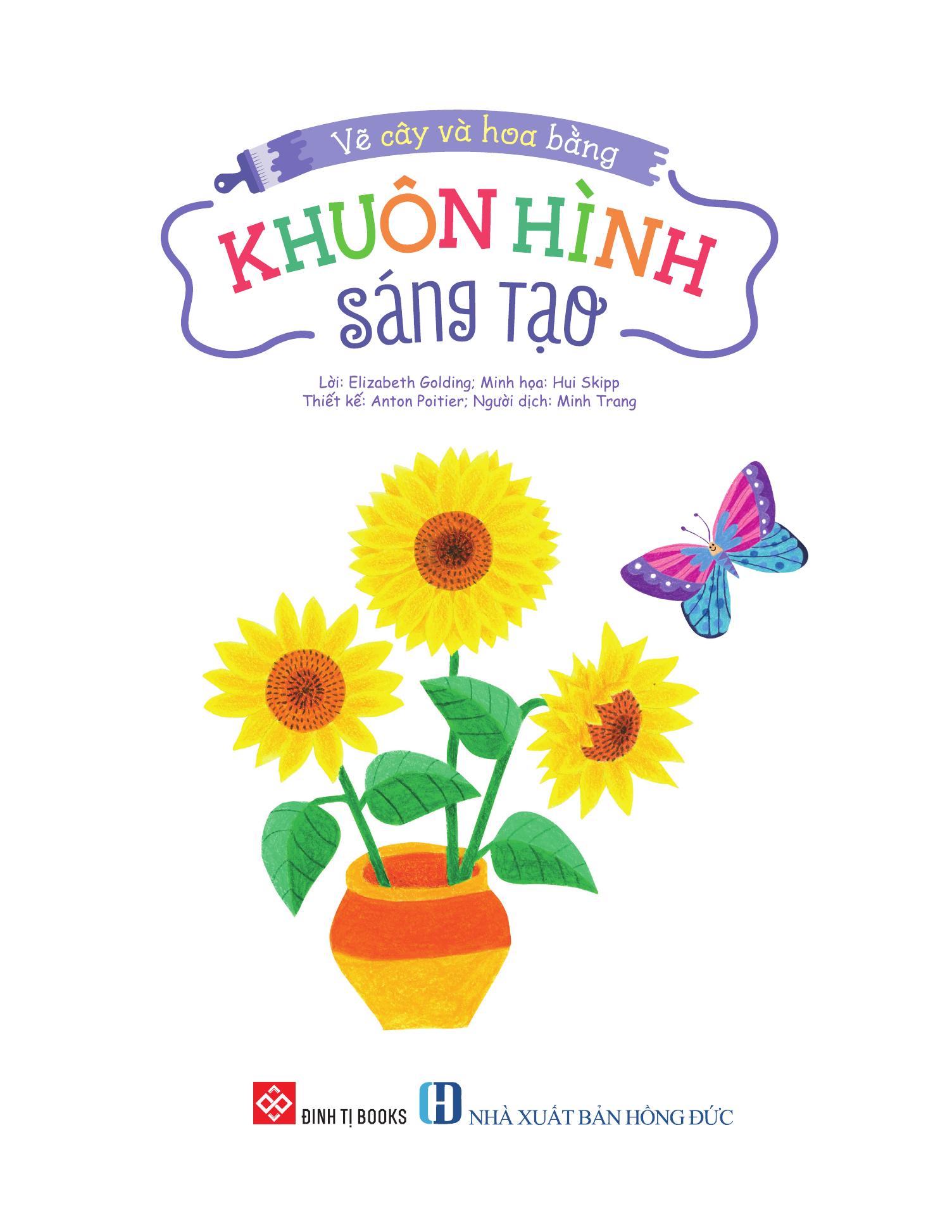 Vẽ Cây Và Hoa Bằng Khuôn Hình Sáng Tạo - Ảnh 3