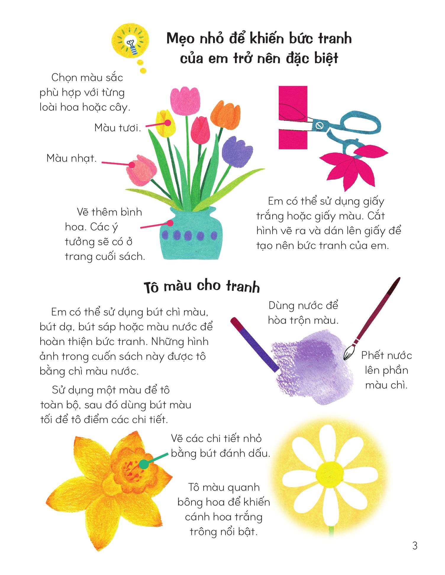 Vẽ Cây Và Hoa Bằng Khuôn Hình Sáng Tạo - Ảnh 5