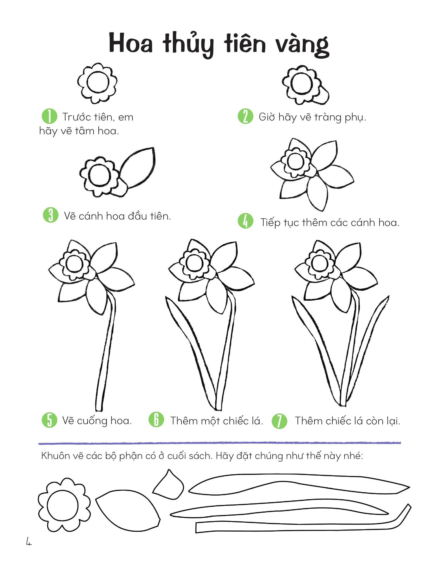 Vẽ Cây Và Hoa Bằng Khuôn Hình Sáng Tạo - Ảnh 6