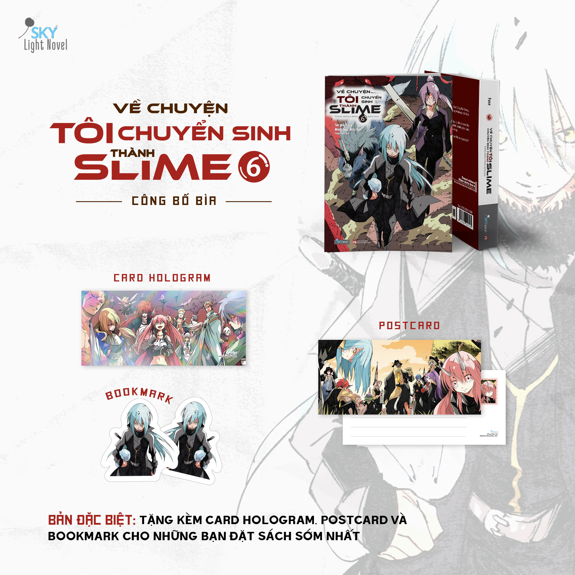 về chuyện tôi chuyển sinh thành slime - tập 6 - bản đặc biệt - tặng kèm bookmark + postcard + card hologram - Ảnh 2
