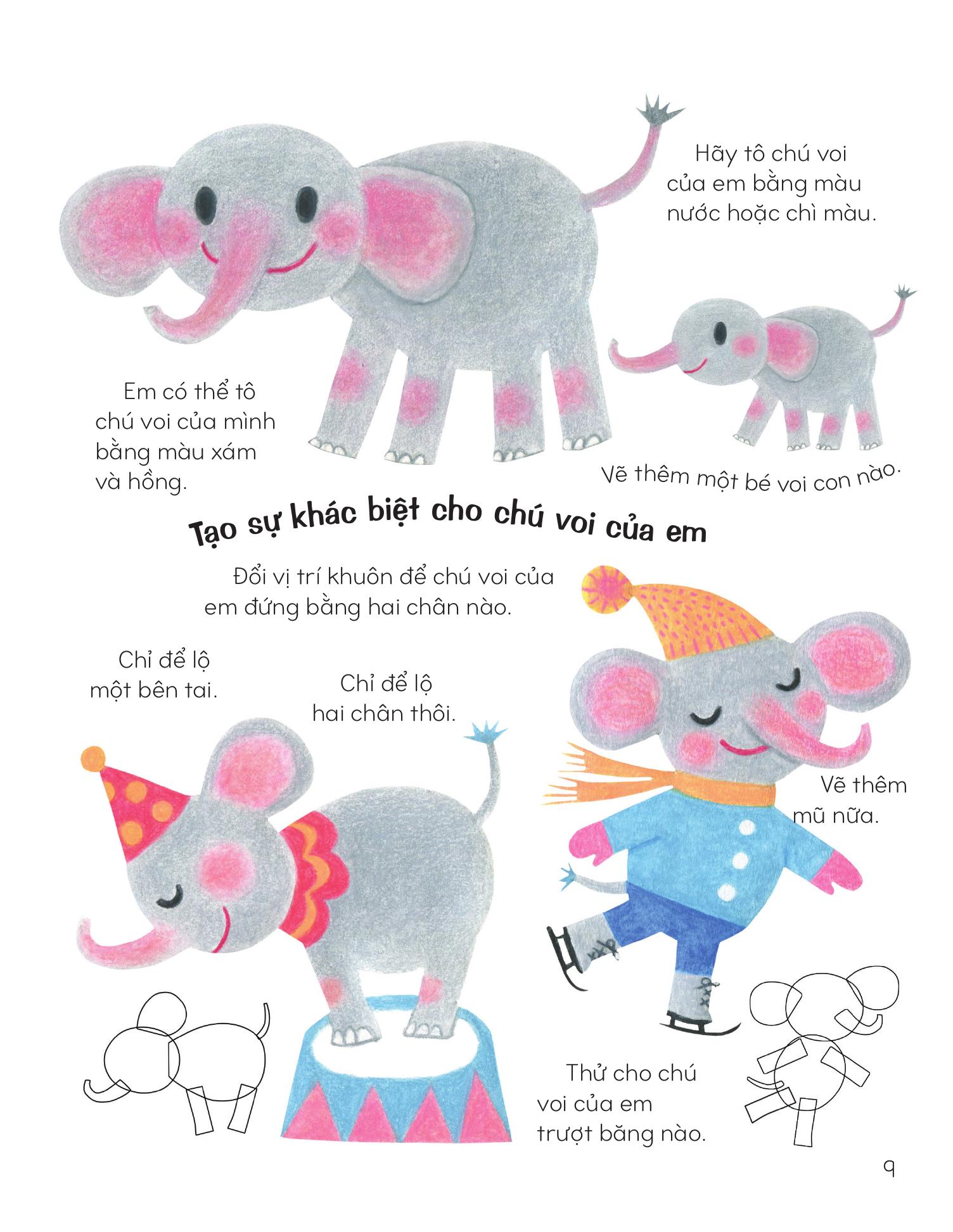 Vẽ Động Vật Bằng Khuôn Hình Sáng Tạo - Ảnh 11