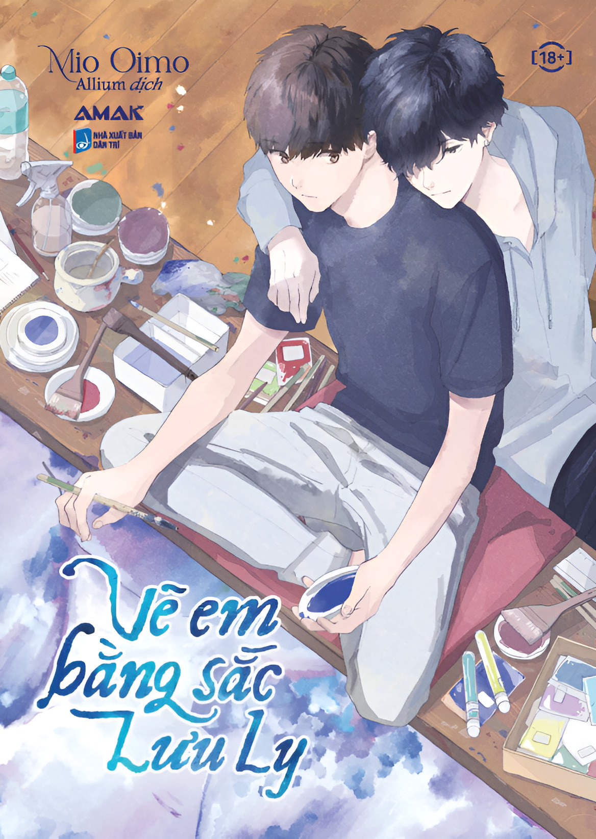 vẽ em bằng sắc lưu ly - tặng kèm bookmark bảng màu + postcard - Ảnh 2