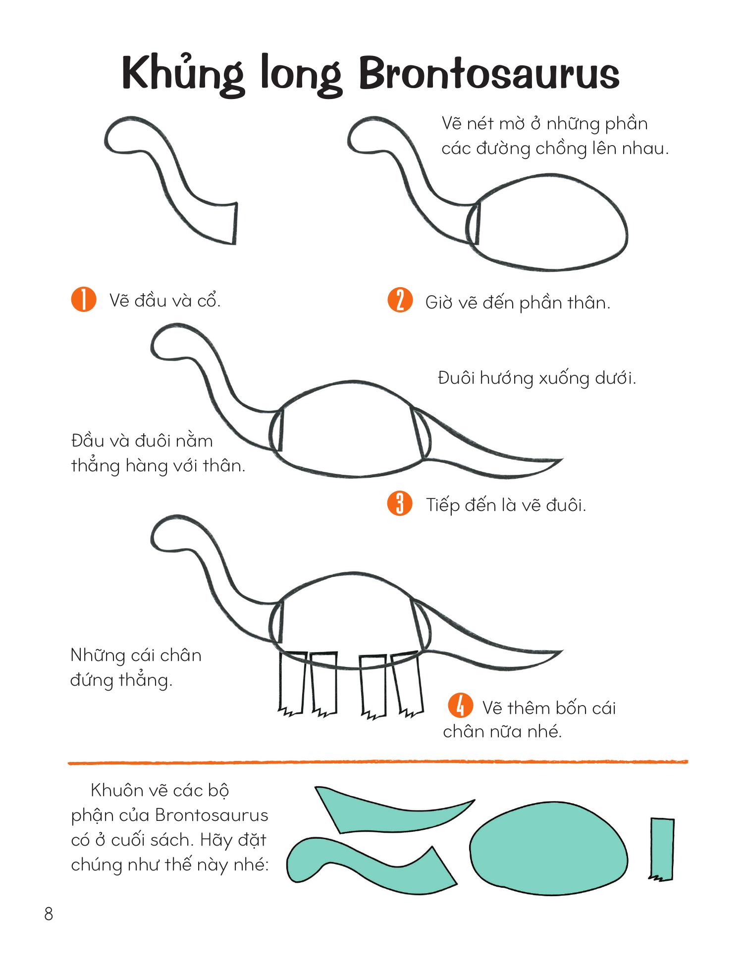 Vẽ Khủng Long Bằng Khuôn Hình Sáng Tạo - Ảnh 10