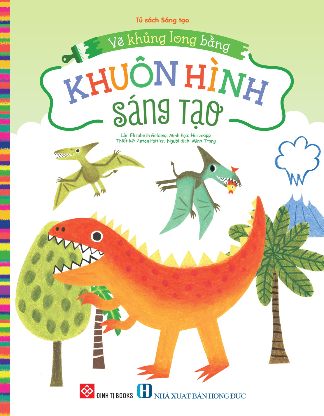 Vẽ Khủng Long Bằng Khuôn Hình Sáng Tạo - Ảnh 2