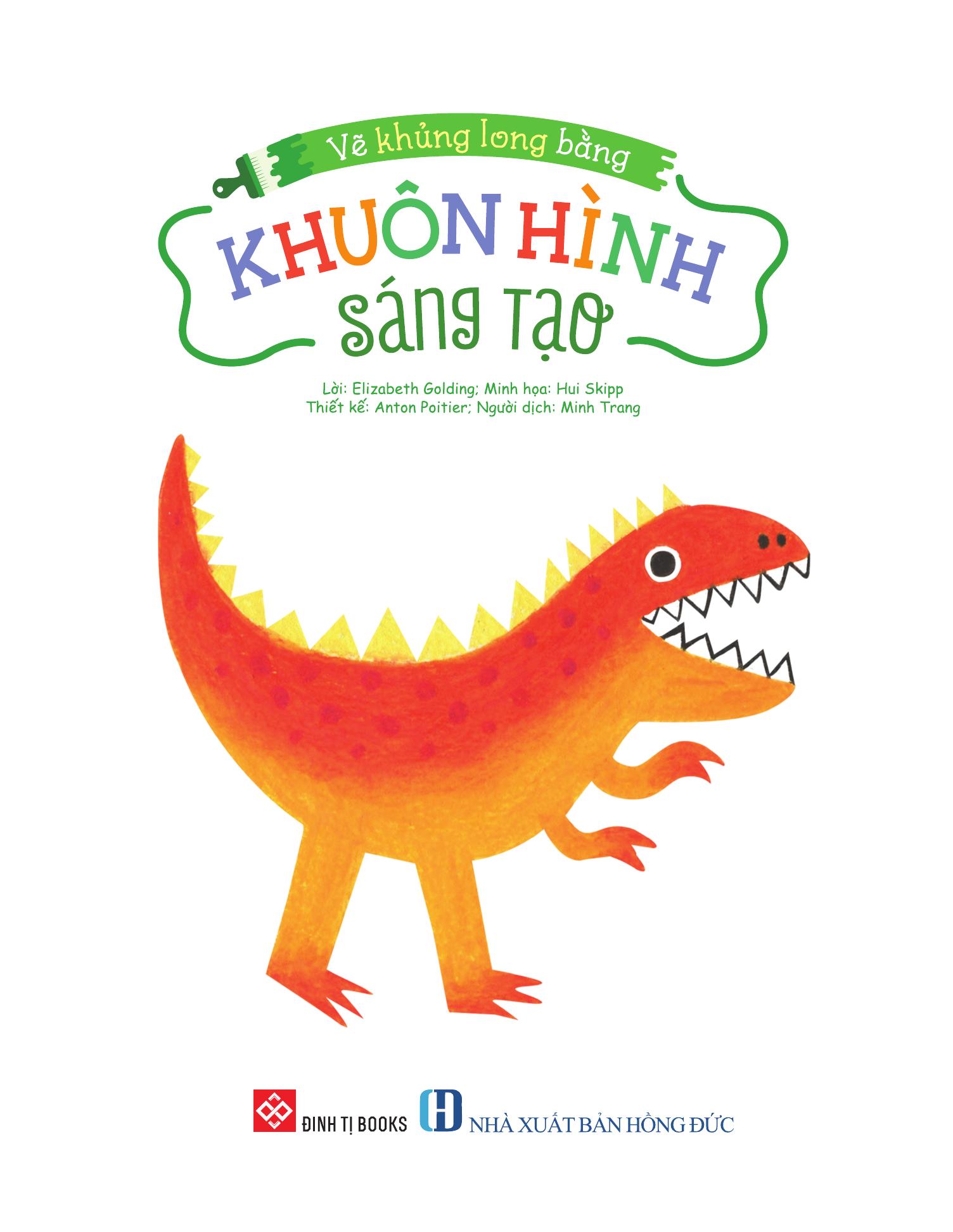 Vẽ Khủng Long Bằng Khuôn Hình Sáng Tạo - Ảnh 3