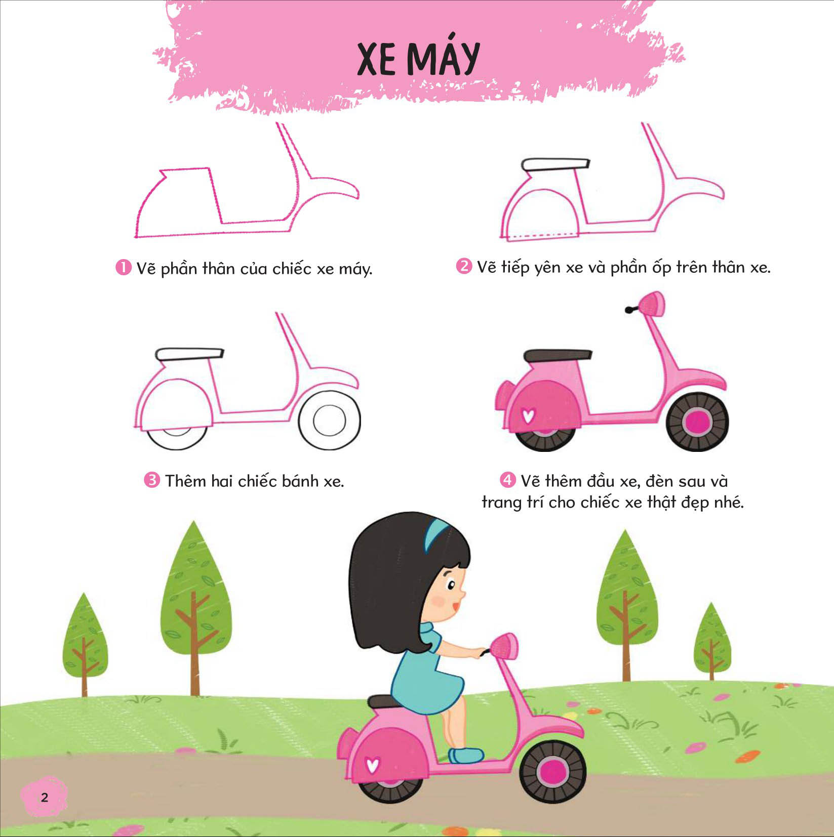 vẽ tất tật từ những hình cơ bản - phương tiện giao thông - Ảnh 2