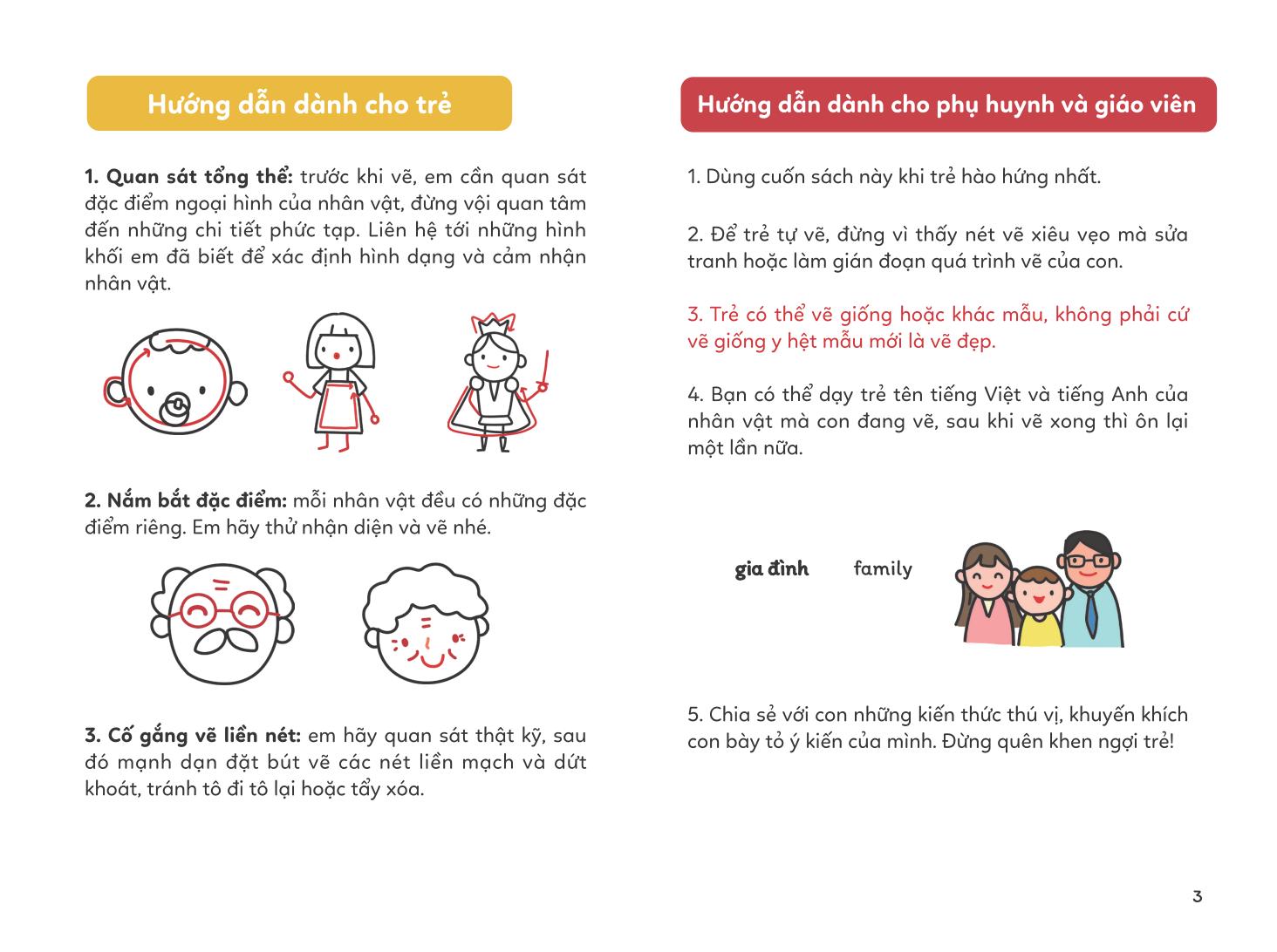 vẽ vạn vật từ những nét đơn giản - vẽ người em yêu quý - Ảnh 4