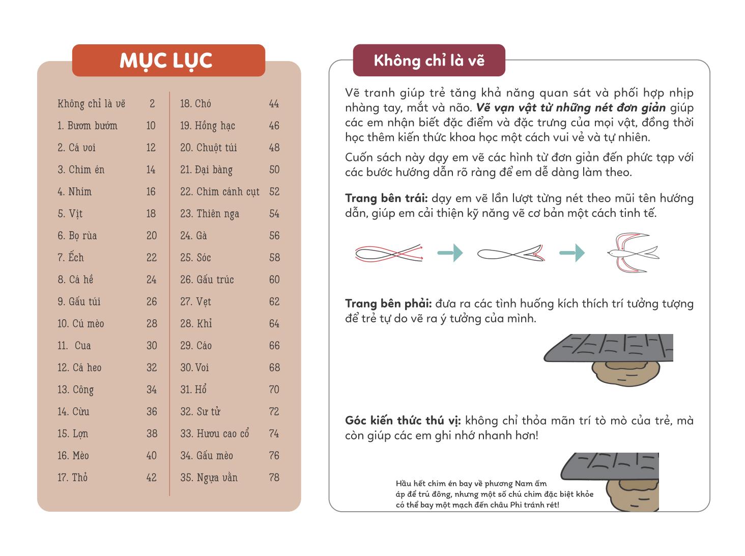 vẽ vạn vật từ những nét đơn giản - vẽ thú vật chim muông - Ảnh 3