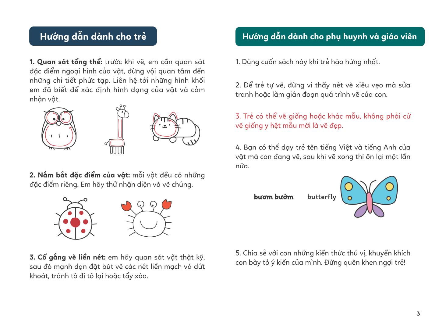 vẽ vạn vật từ những nét đơn giản - vẽ thú vật chim muông - Ảnh 4