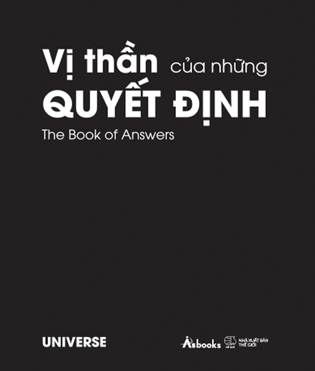 vị thần của những quyết định - the book of answers - bản bìa đen - Ảnh 2