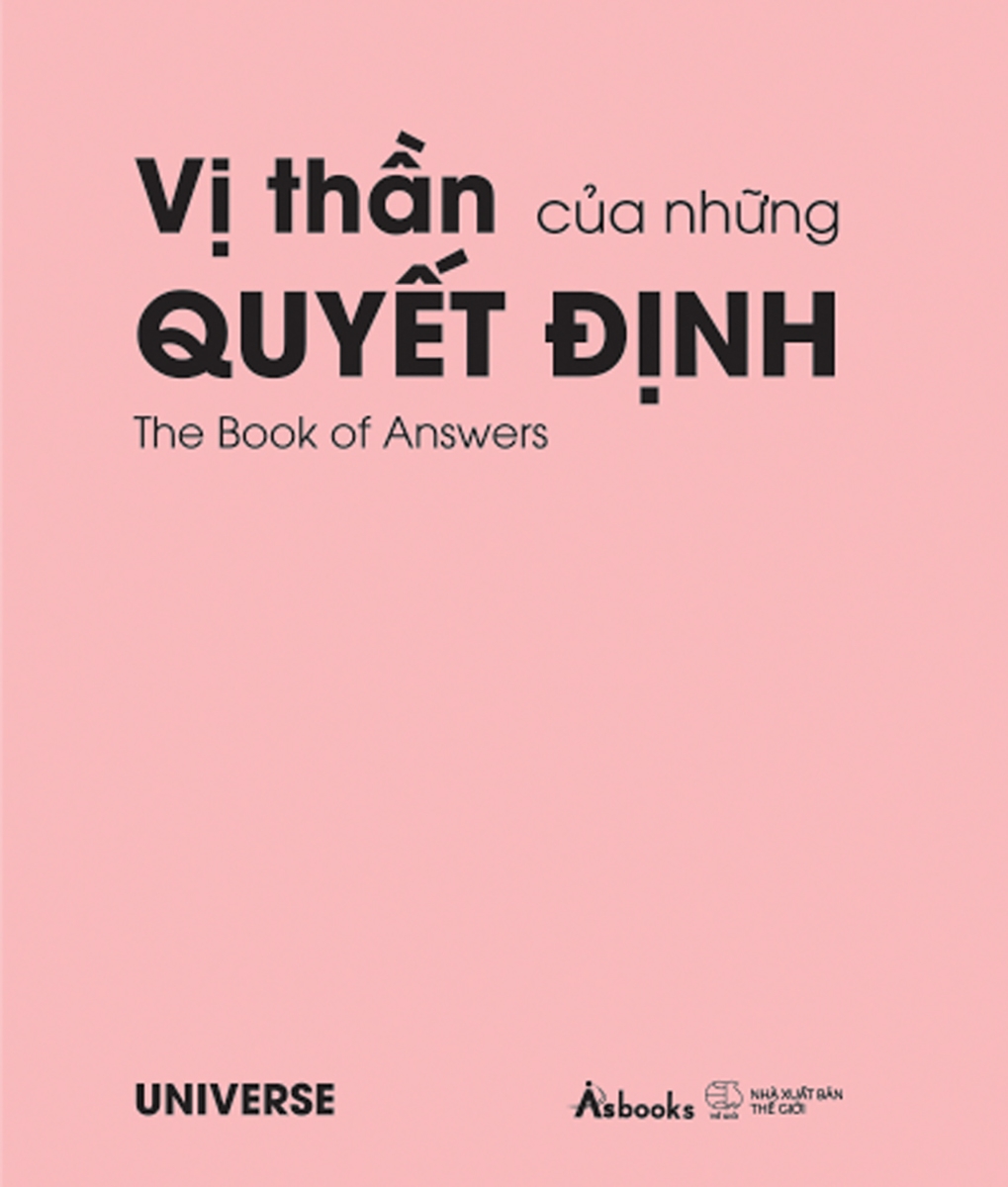 vị thần của những quyết định - the book of answers - bản bìa hồng - Ảnh 2