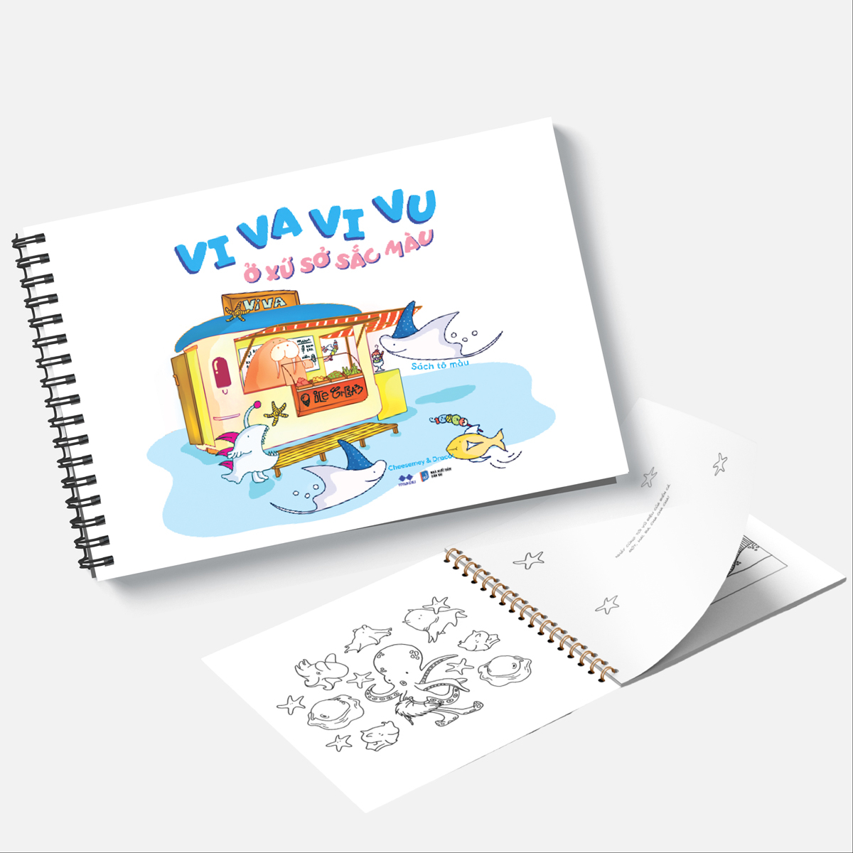 vi va vi vu ở xứ sở sắc màu - bản bìa trắng - Ảnh 4