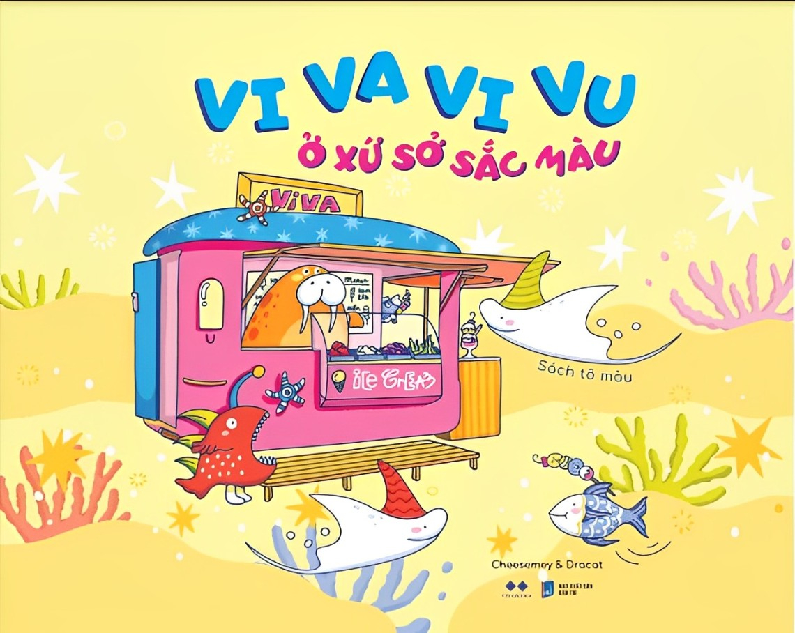 vi va vi vu ở xứ sở sắc màu - bản bìa vàng - Ảnh 2