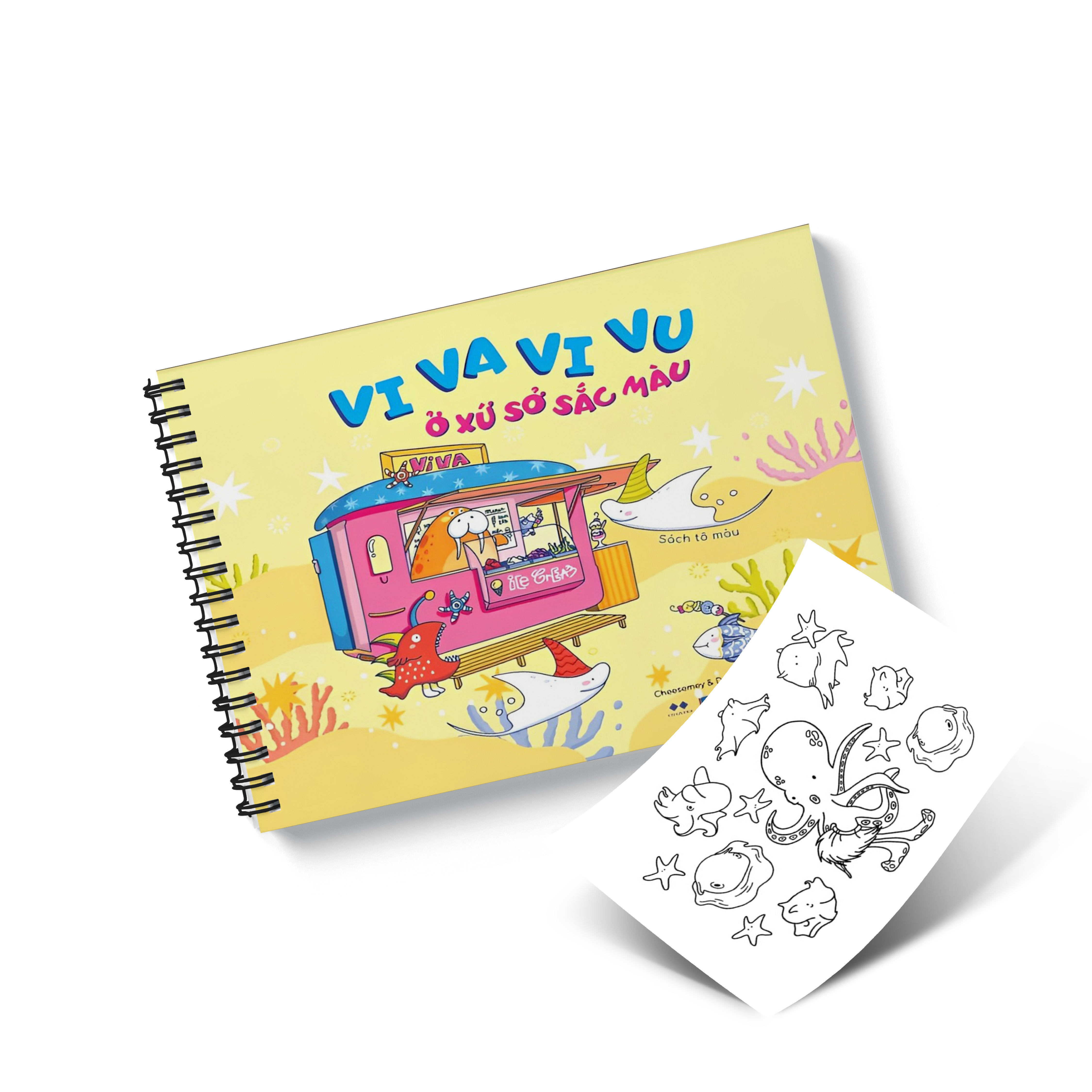 vi va vi vu ở xứ sở sắc màu - bản bìa vàng - Ảnh 3